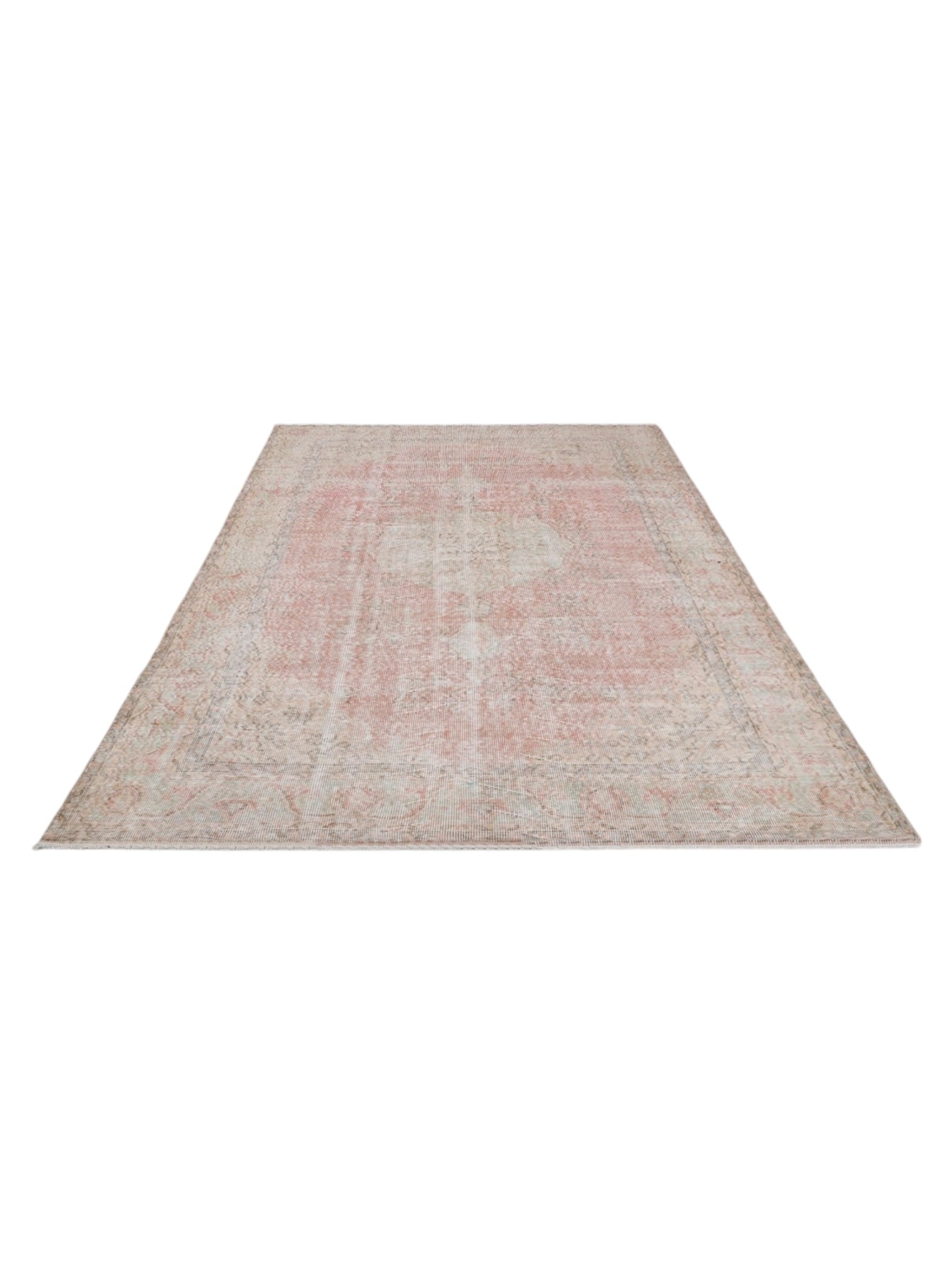 Vintage Turkish Rug - Strawberry Blossom Oushak (293cm x 192cm)