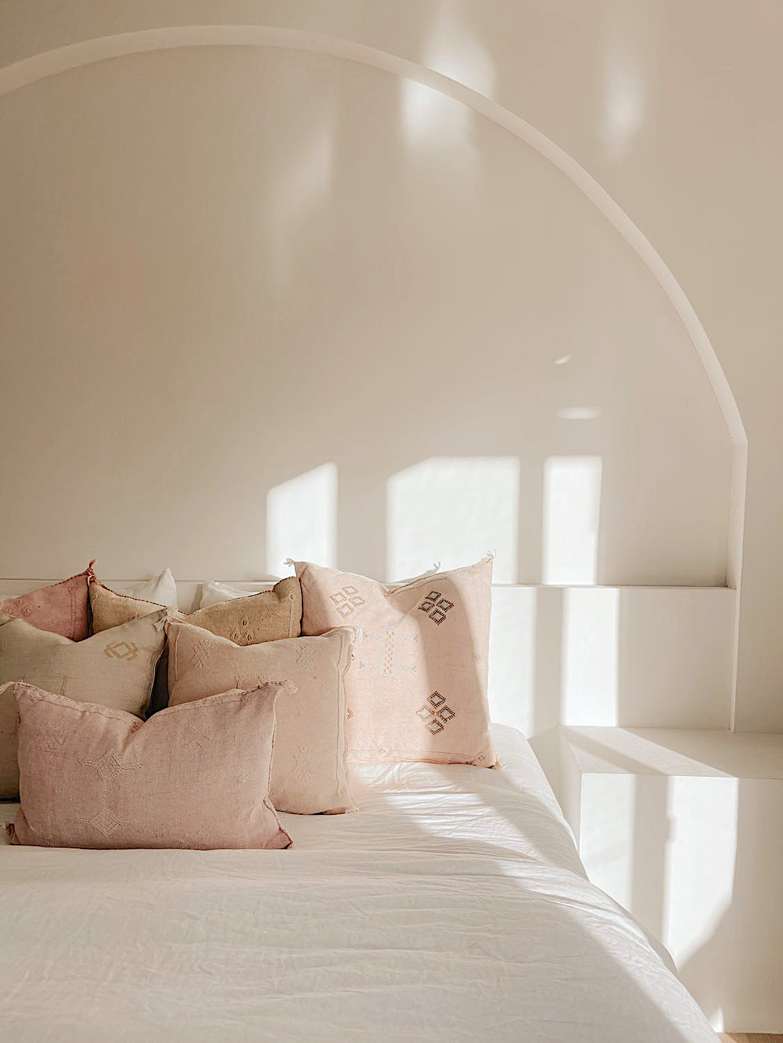 Moroccan Cactus Silk 50x50cm | Peach