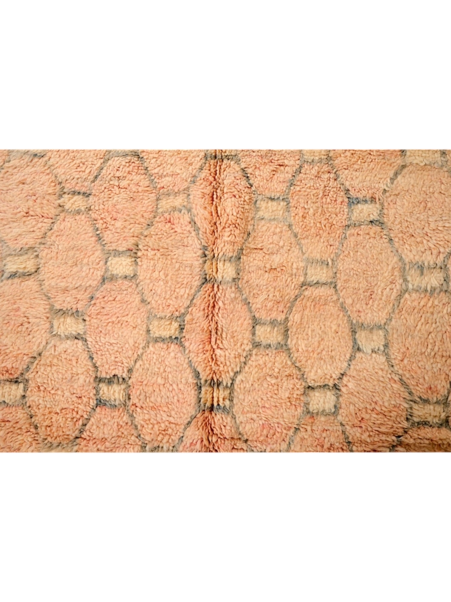 Vintage Moroccan Rug | 305cm x 186cm - Honeycomb Peach Boujaad