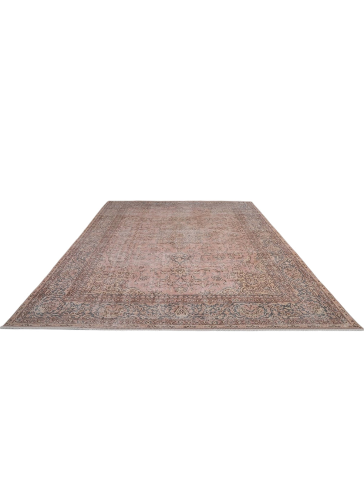 Rare 1960s Vintage Turkish Rug - Romance Bloom Oushak (394cm x 294cm)