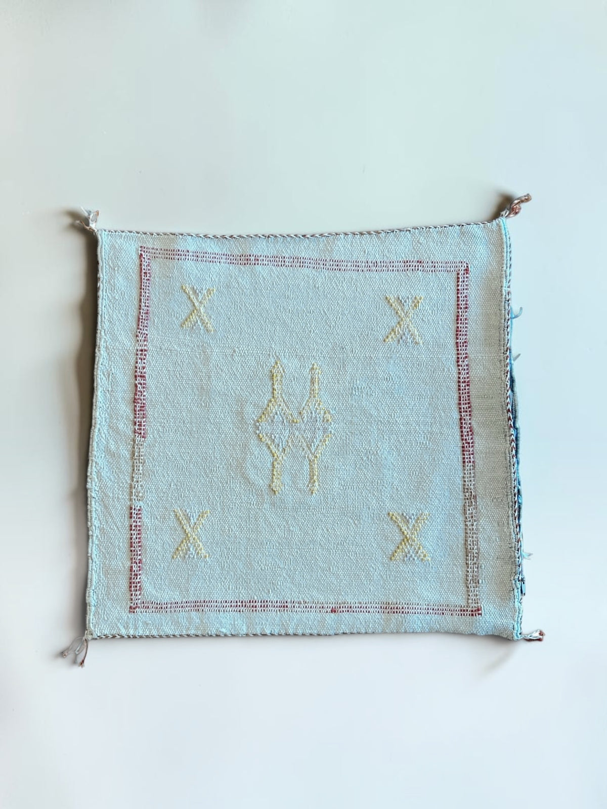 Moroccan Cactus Silk Cushion 50x50cm | Stone Linen