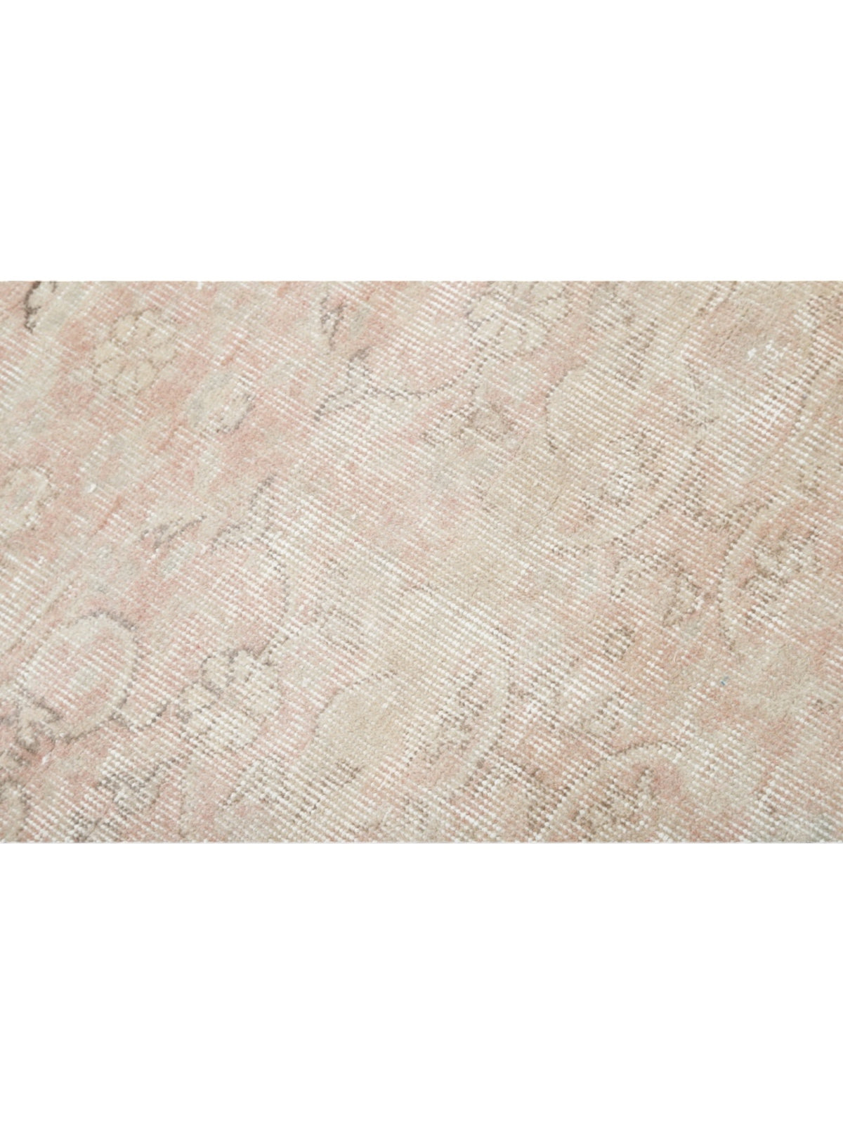 Vintage Turkish Rug - Pink Flowers Oushak (197cm x 120cm)
