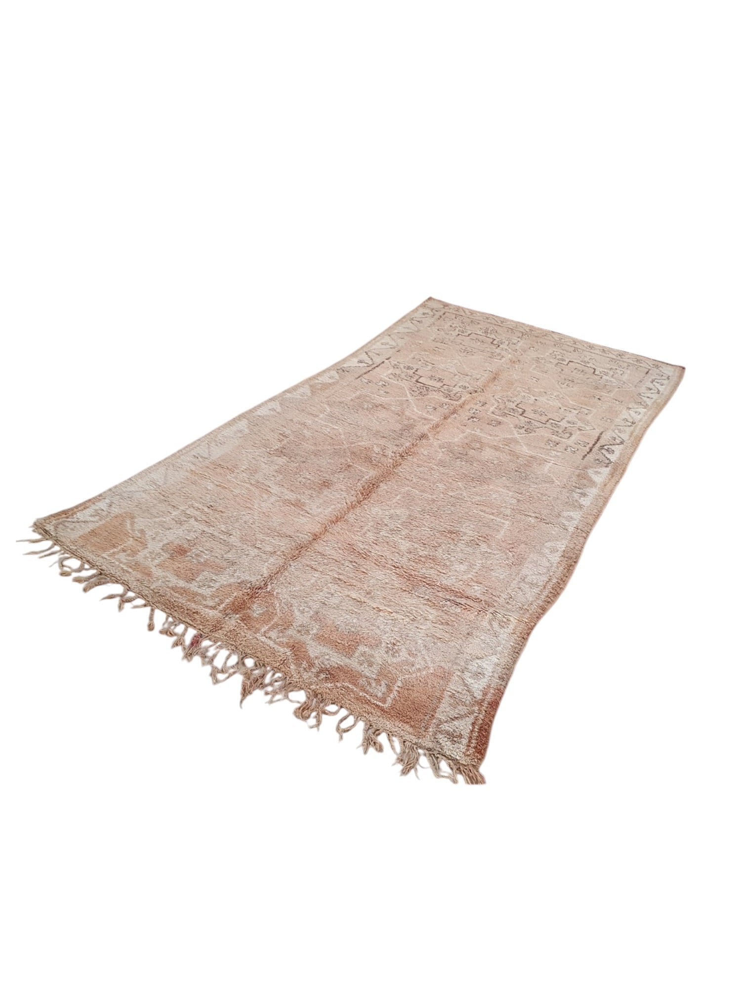 Vintage Moroccan Rug | 330cm x 172cm - Almond Boujaad