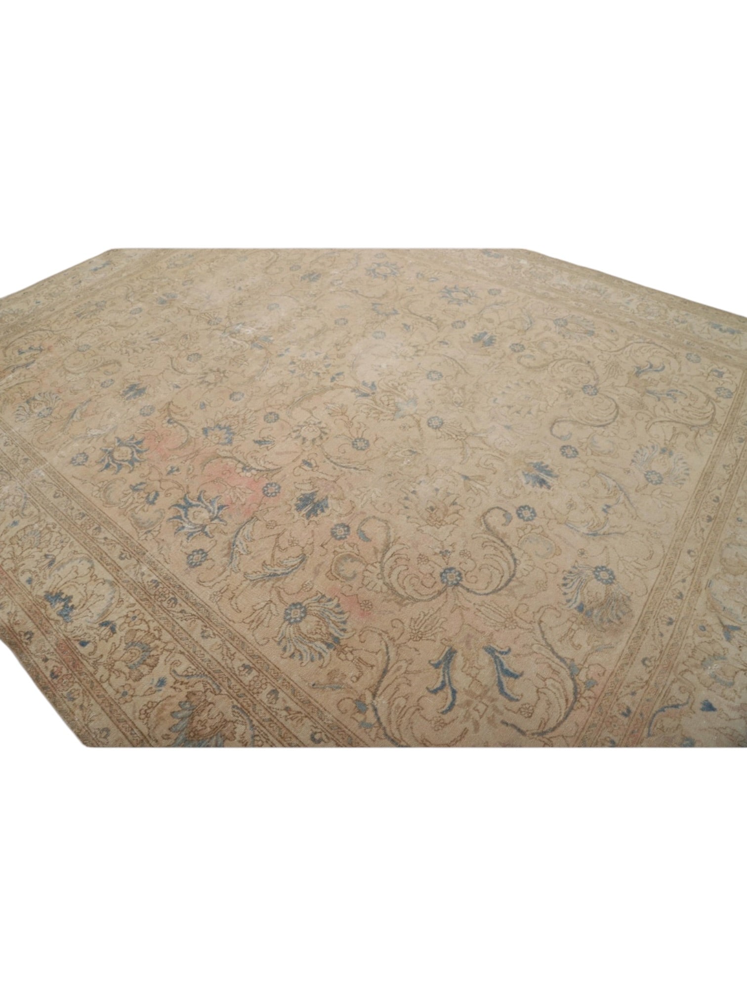 Rare Vintage Turkish Rug - Snowdrop Oushak (390 cm x 293 cm)