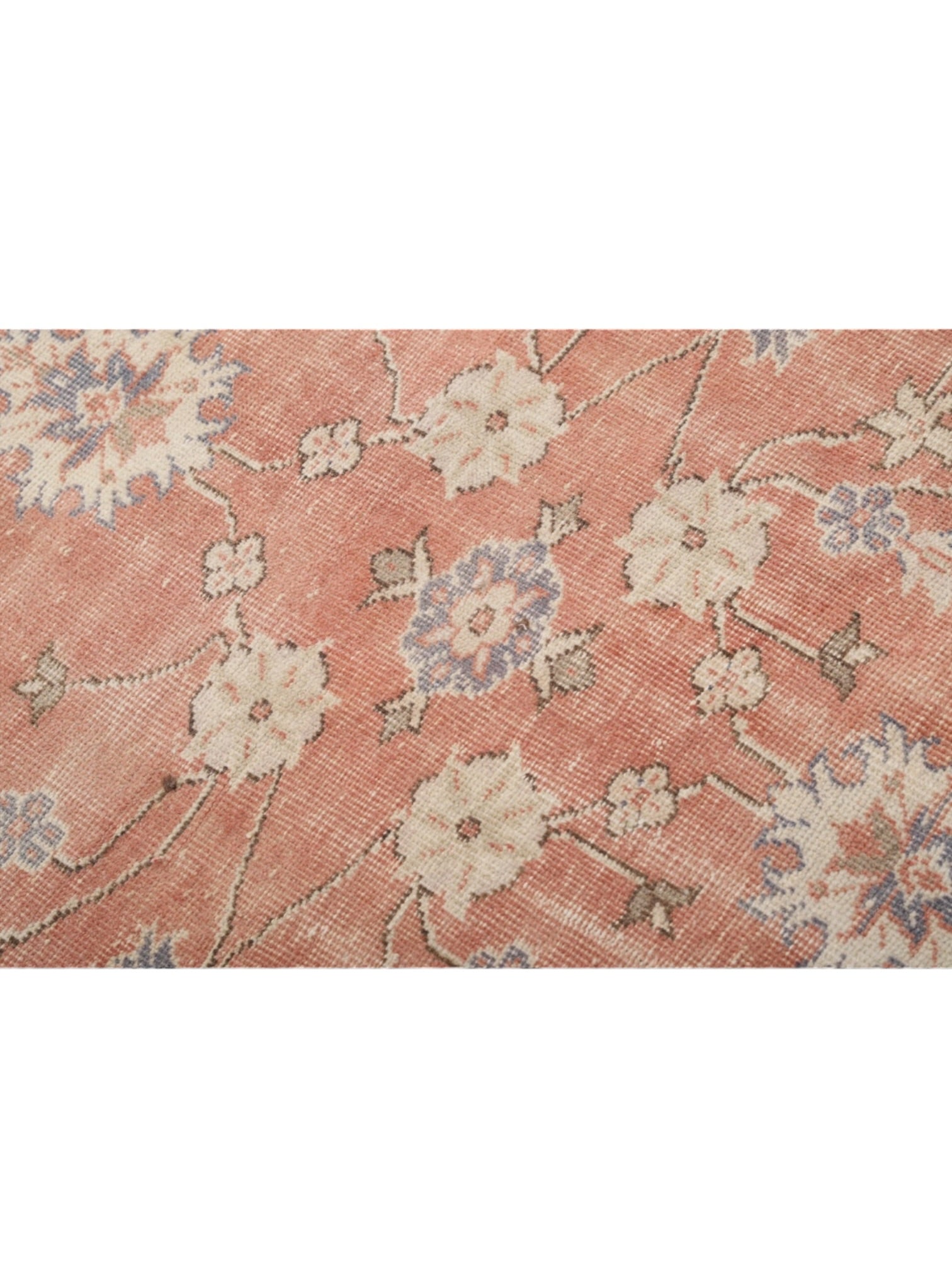 Rare Vintage Turkish Rug - Terracotta Garden Oushak (287cm x 202cm)