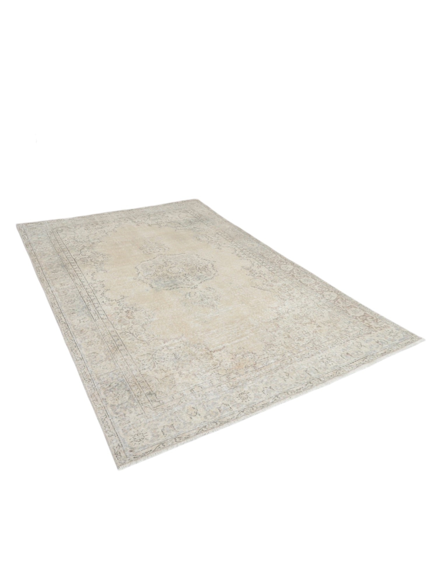 Vintage Turkish Rug - Ivory Bloom Oushak (290cm x 195cm)