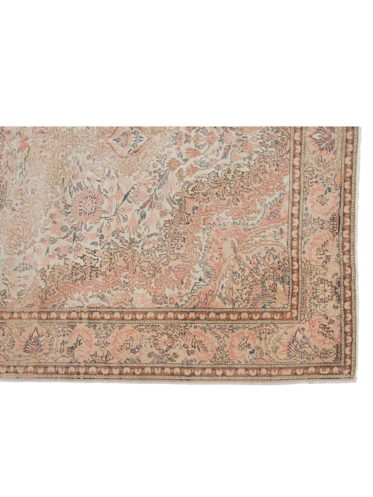 Rare 1960s Vintage Turkish Rug - Rose Garden Oushak (305cm x 200cm)