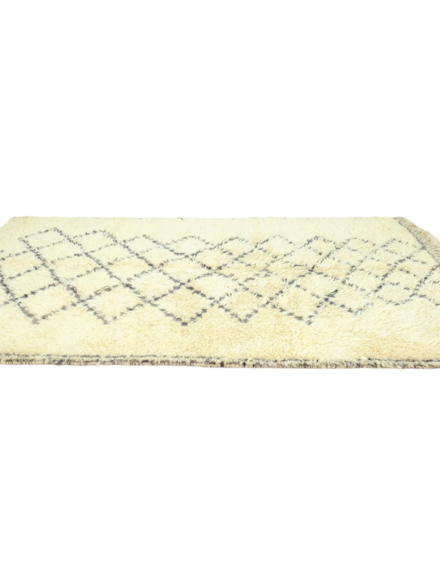 Vintage Moroccan Beni Ourain Rug | 274cm x 180cm - Beni Atlas