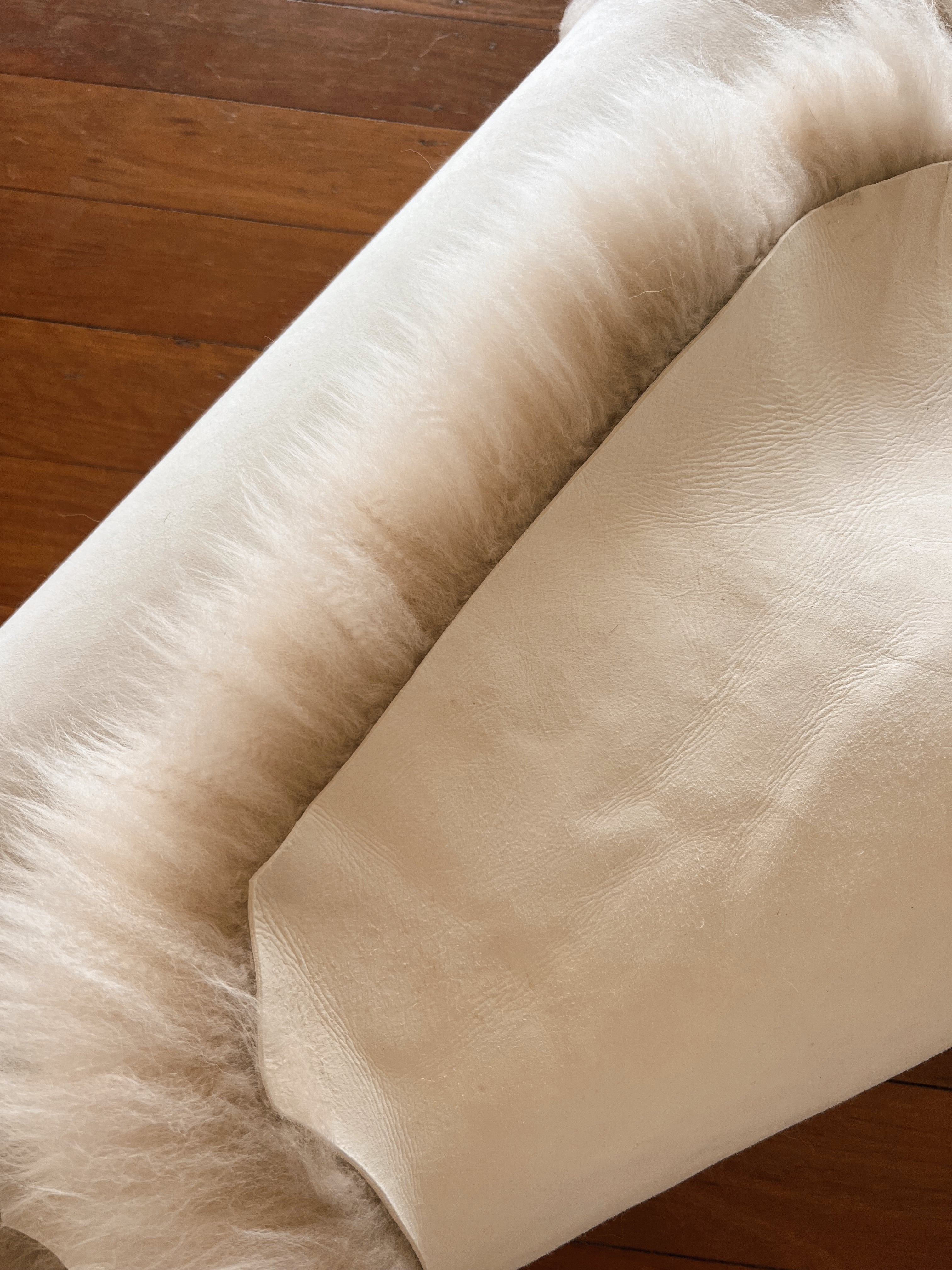 Long Wool Australian Merino Sheepskin | Large - Linen