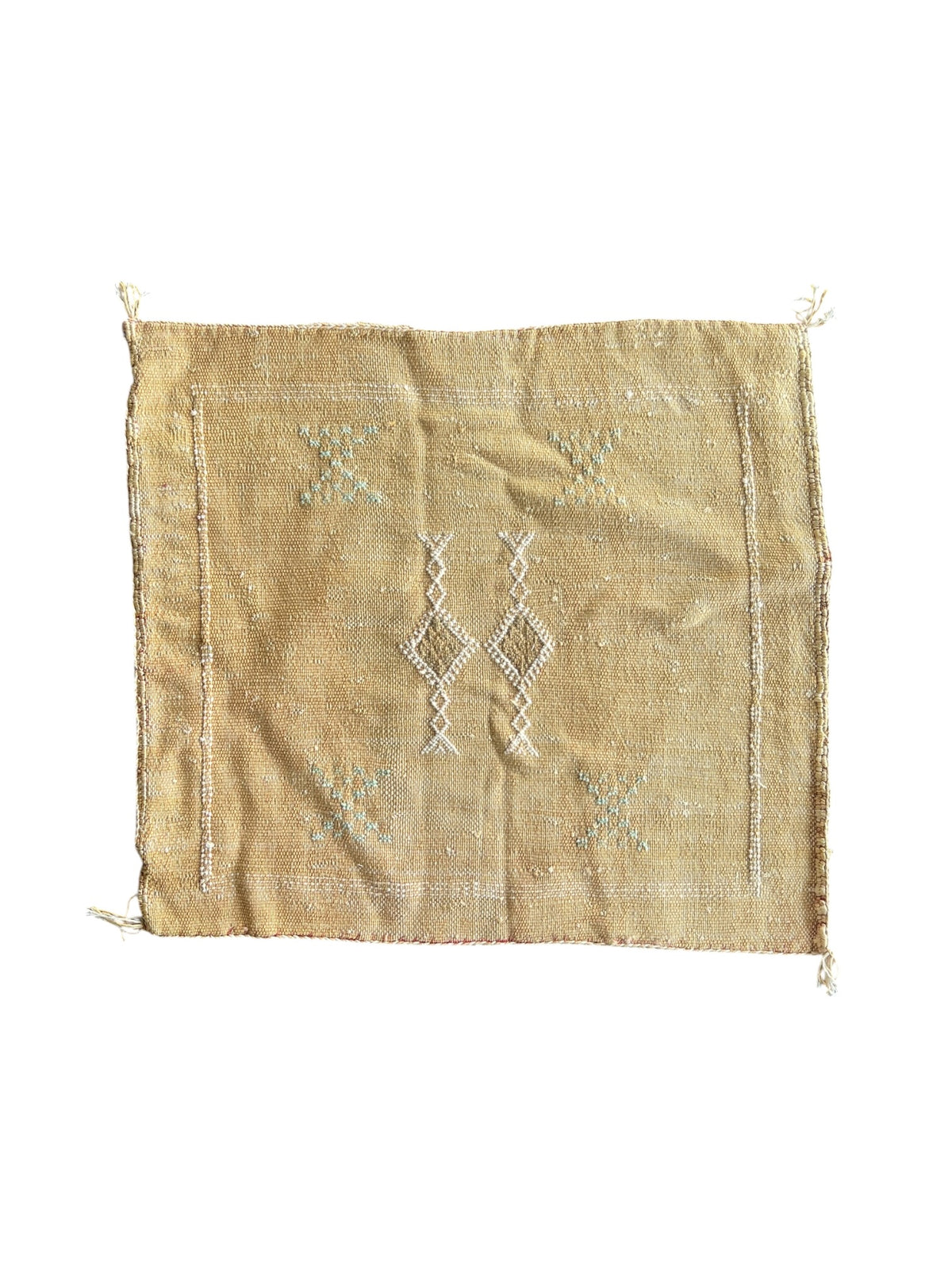 Moroccan Cactus Silk Cushion 50x50cm | Golden 01