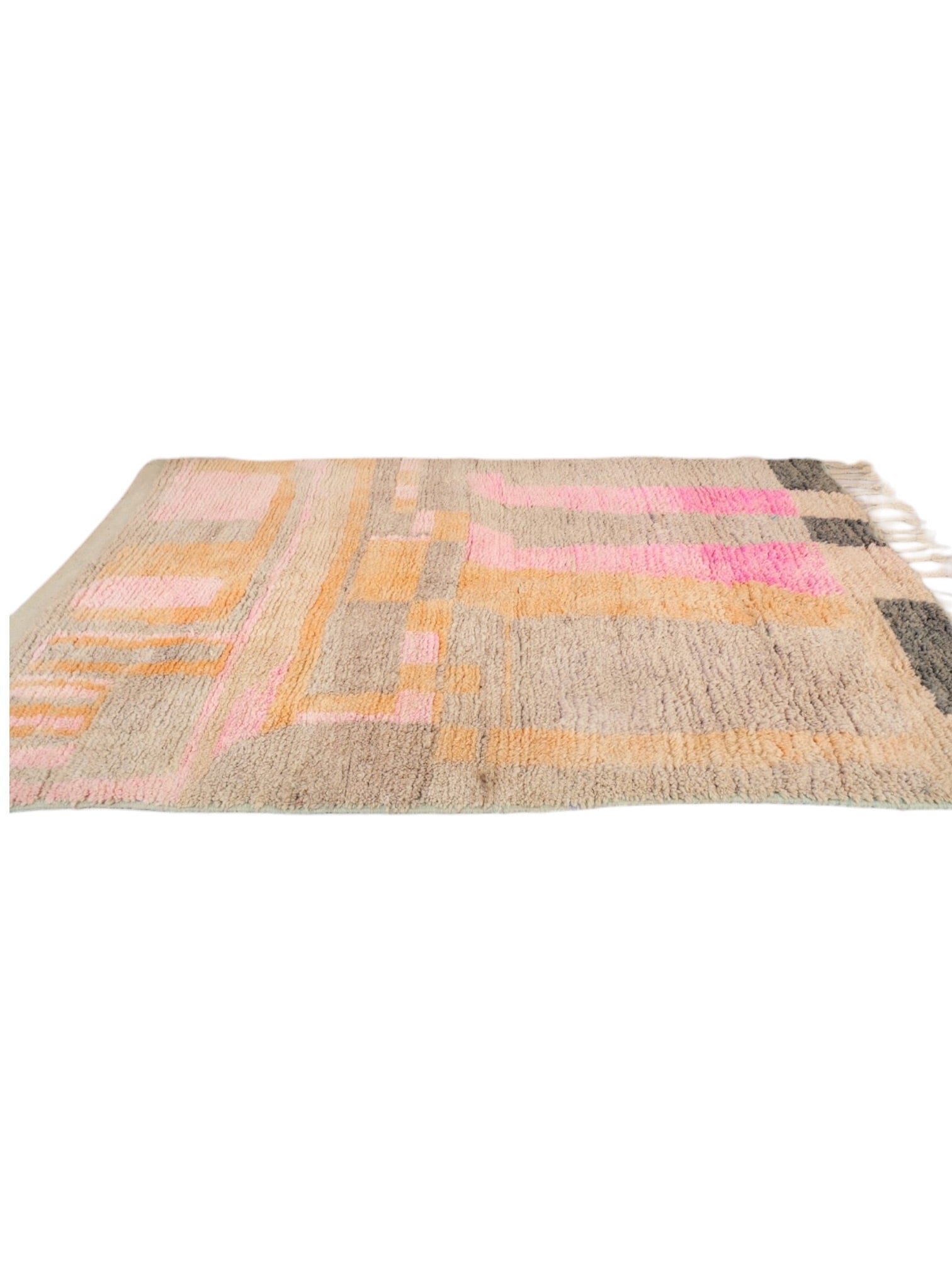 Vintage Moroccan Rug | 246cm x 153cm - Sorbet Boujaad
