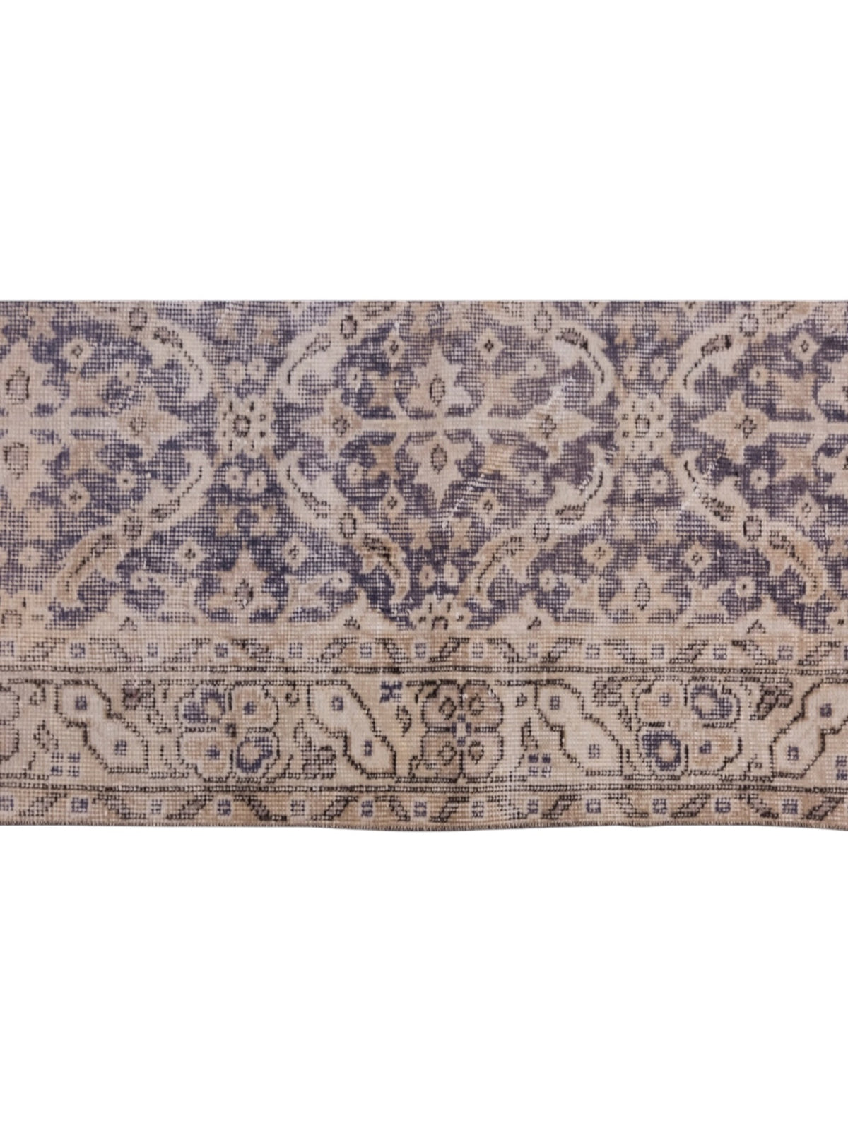 Vintage Turkish Rug | Blue Reverie Oushak - (192cm x 116cm)