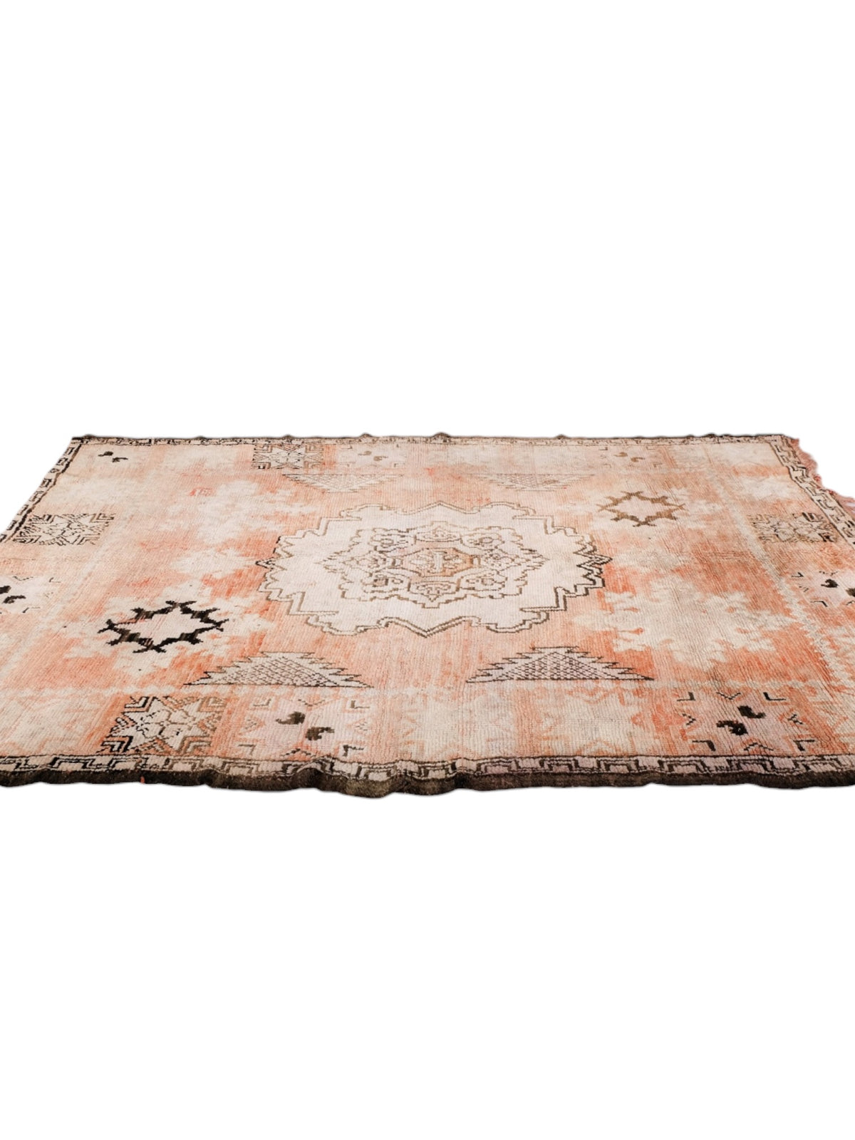 Rare Vintage Moroccan Rug | 297cm x 186cm - Coral Medina Boujaad