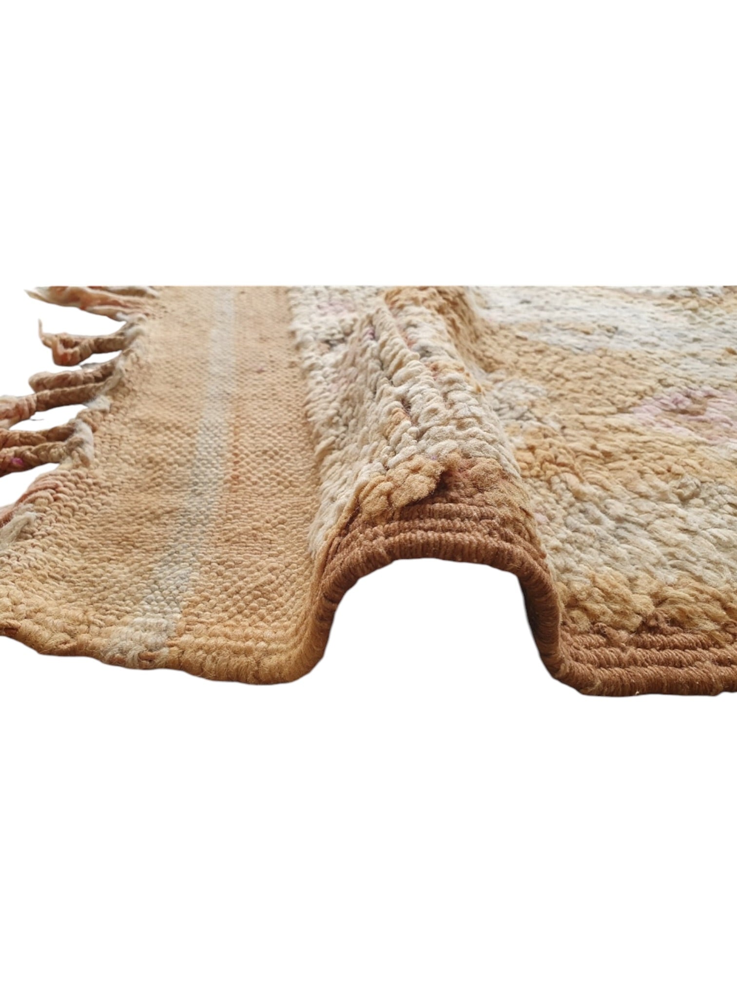 Vintage Moroccan Rug | 288cm x 157cm - honeyed camel Boujaad