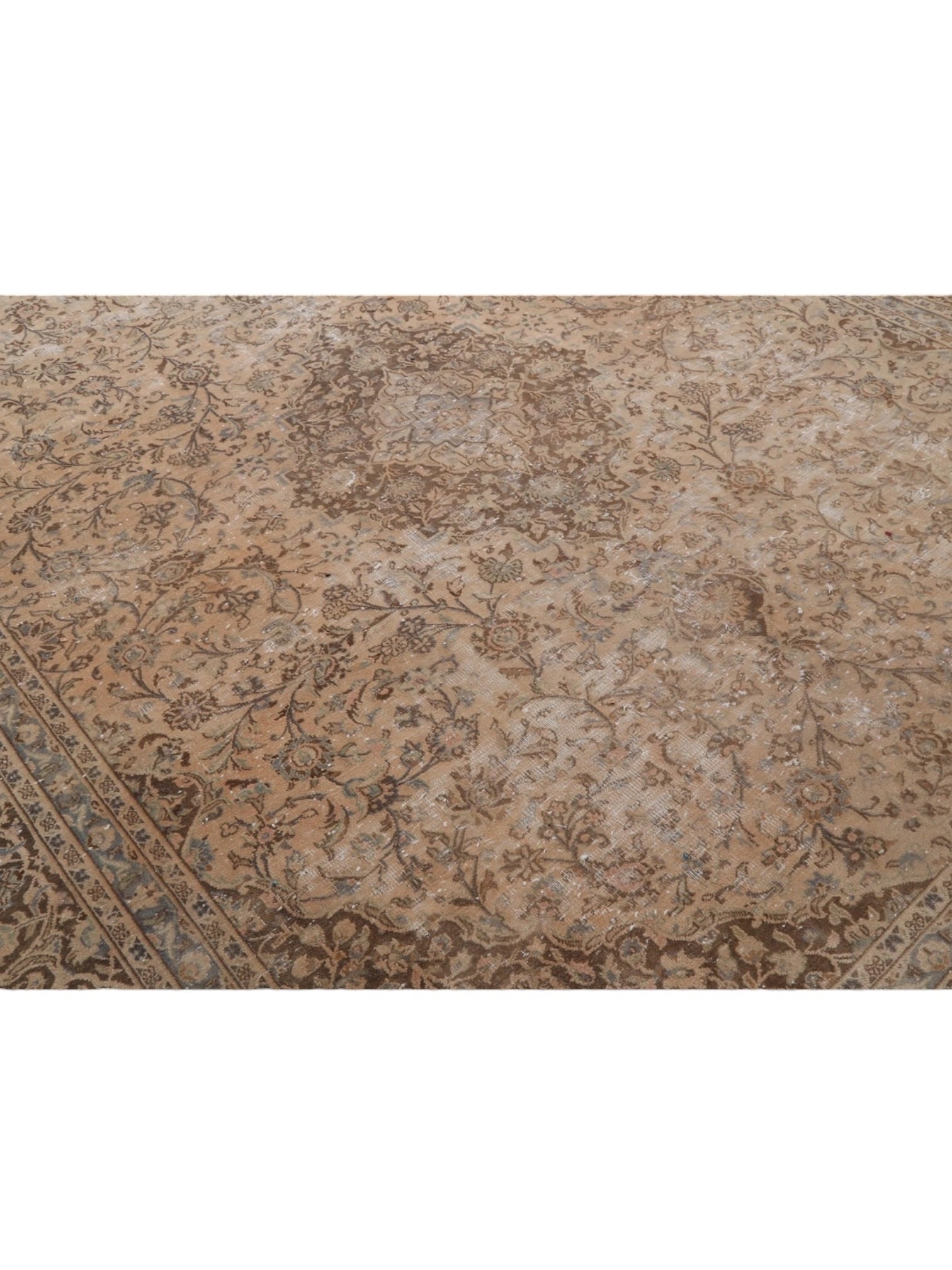 Rare 1960s Vintage Turkish Rug - Café Noisette Oushak (372cm x 298cm)