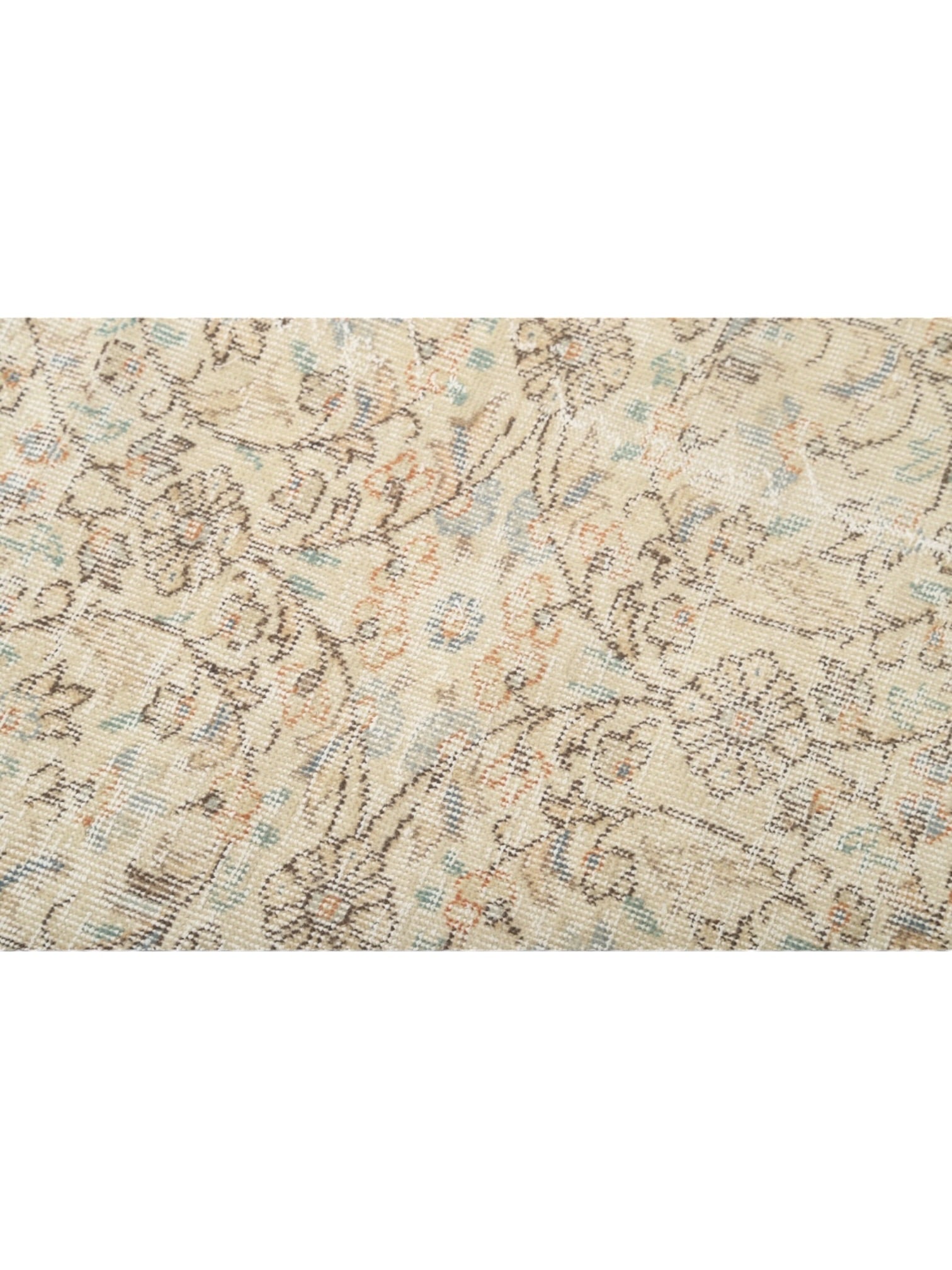Vintage Turkish Rug - Faded Meadow Oushak (313cm x 207cm)