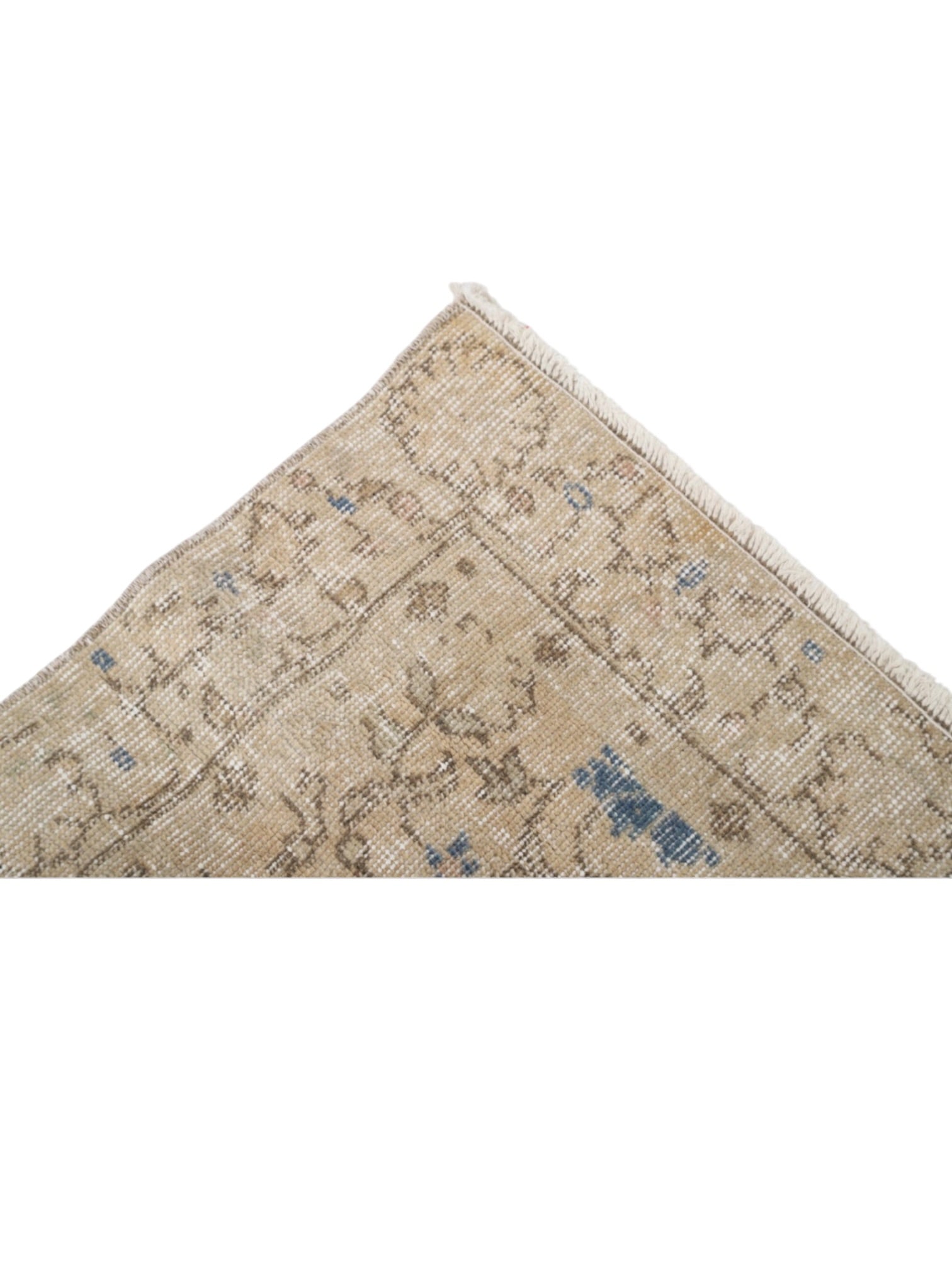 Vintage Turkish Rug - Azure Oushak (190cm x 104cm)
