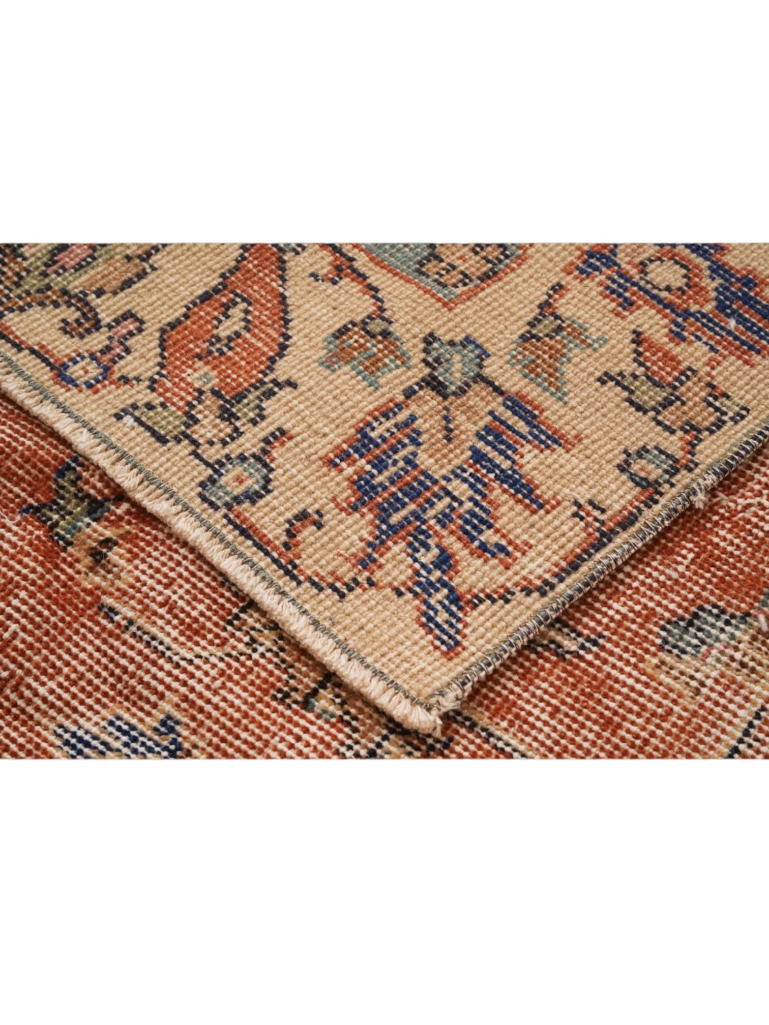 Vintage Turkish Rug - Terracotta Sol Oushak (247cm x 131cm)