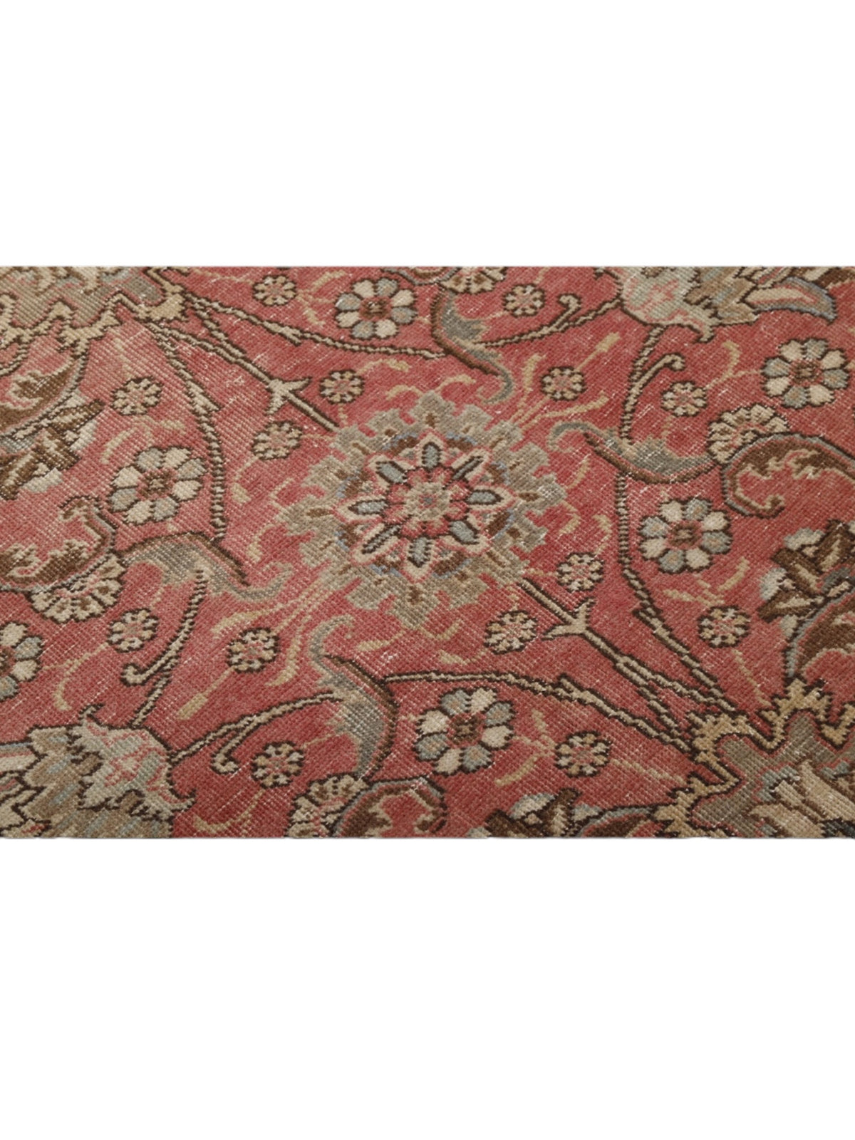 Rare 1960s Vintage Turkish Rug - Rose Garden Oushak (382cm x 295cm)