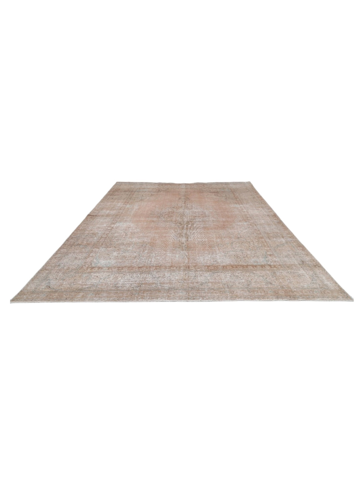 Rare 1960s Vintage Turkish Rug - Blush Mirage Oushak (381cm x 291cm)