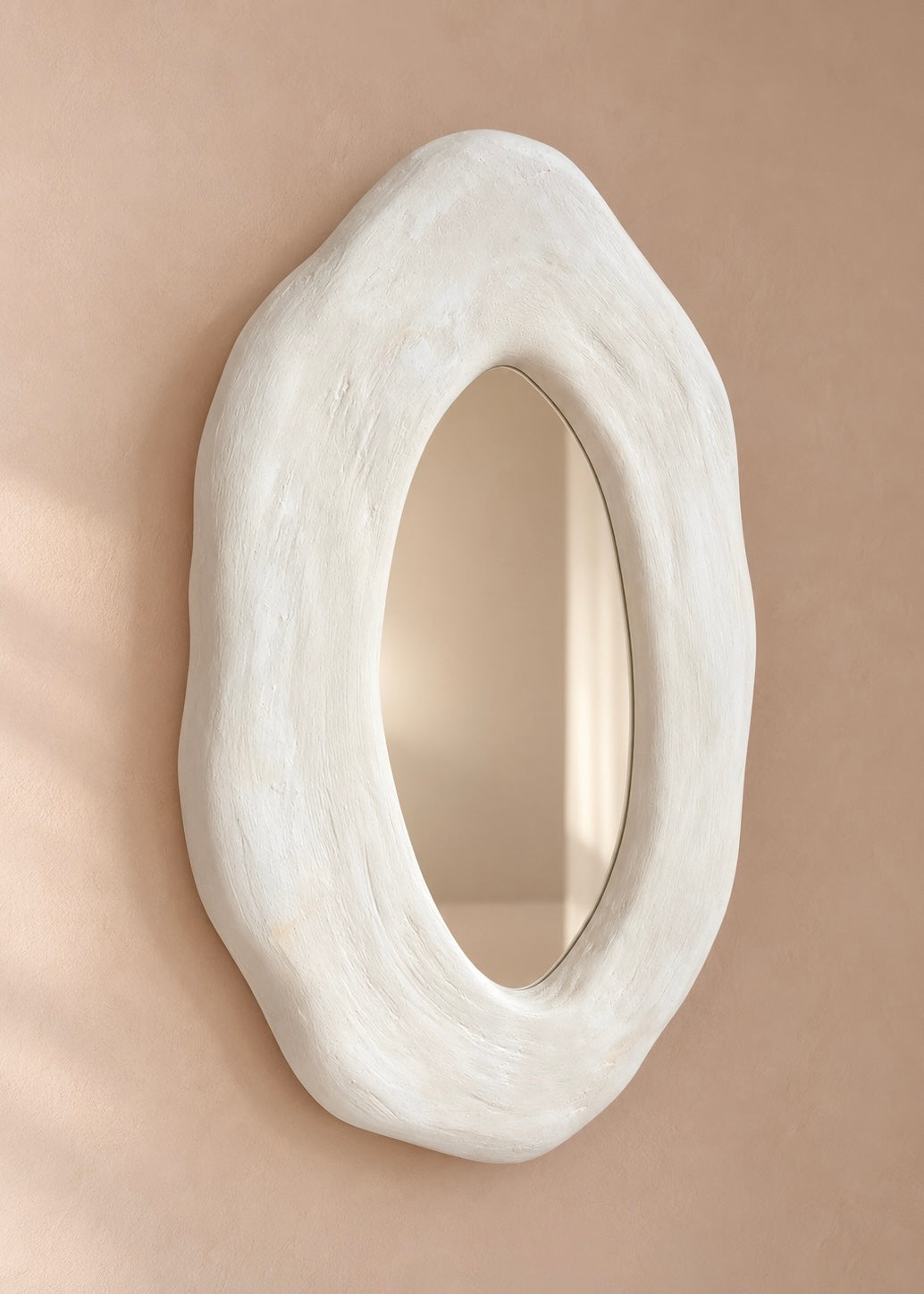 Paloma Mirror - Oval Plaster Wall Mirror | Pre Order End Nov