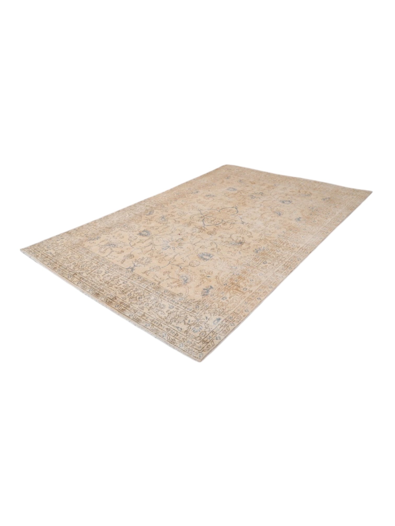 Rare Vintage Turkish Rug - Bluebell Beauty Oushak (314cm x 204cm)