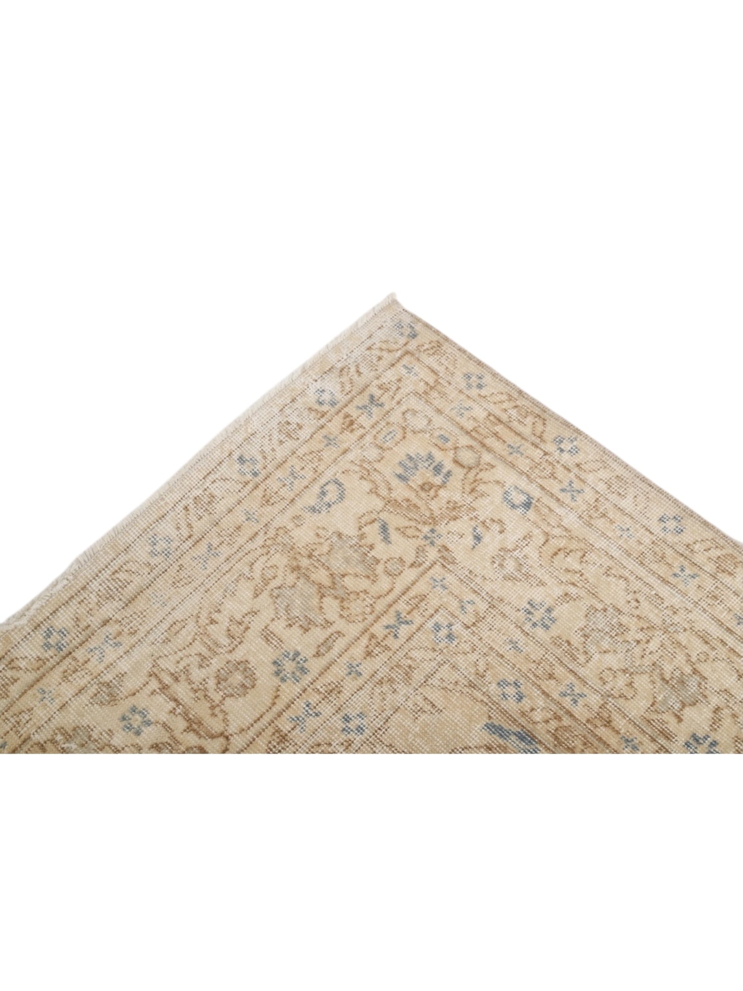 Rare Vintage Turkish Rug - Bluebell Beauty Oushak (314cm x 204cm)