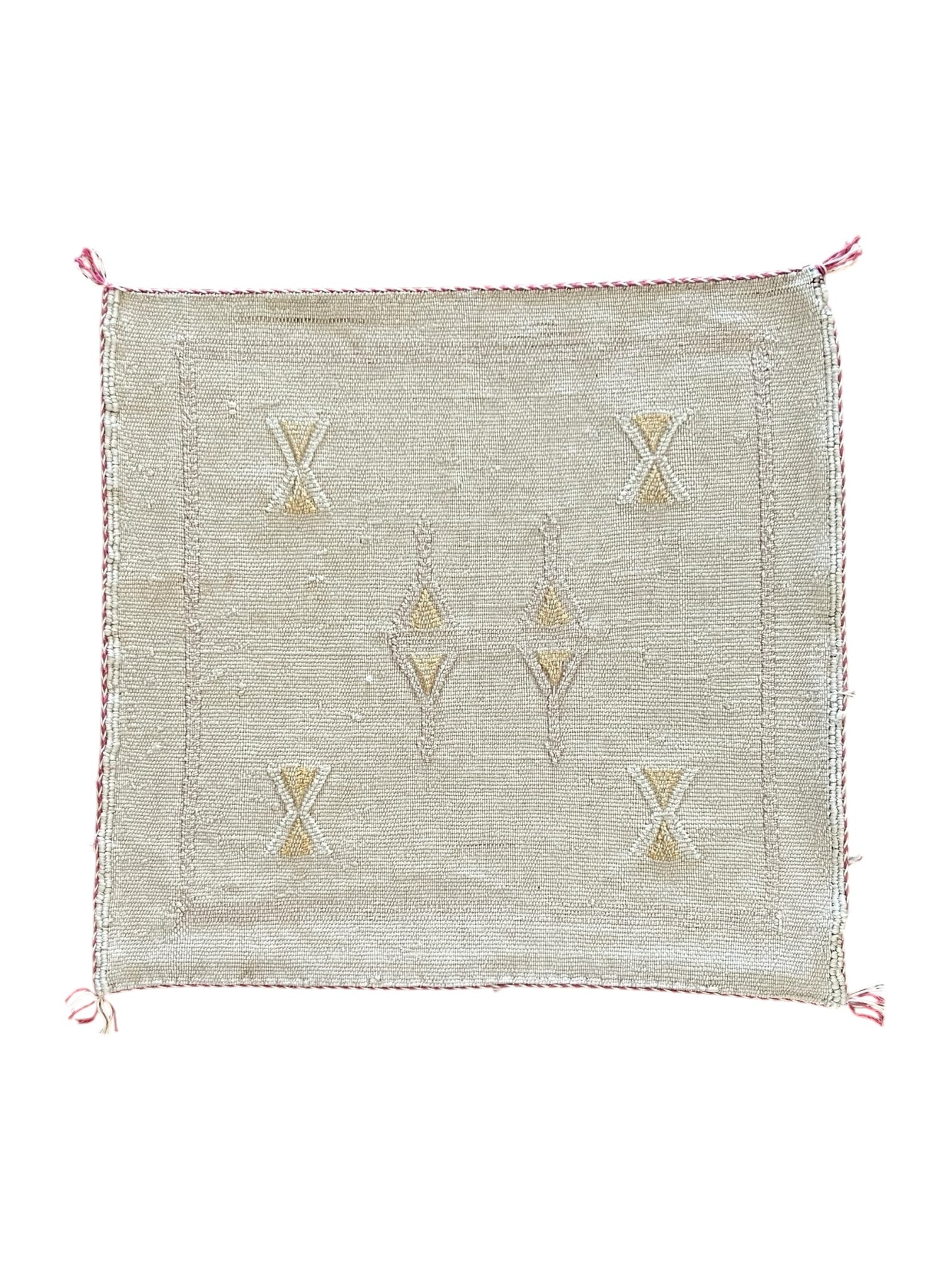 Moroccan Cactus Silk 50x50cm | Beige Rose