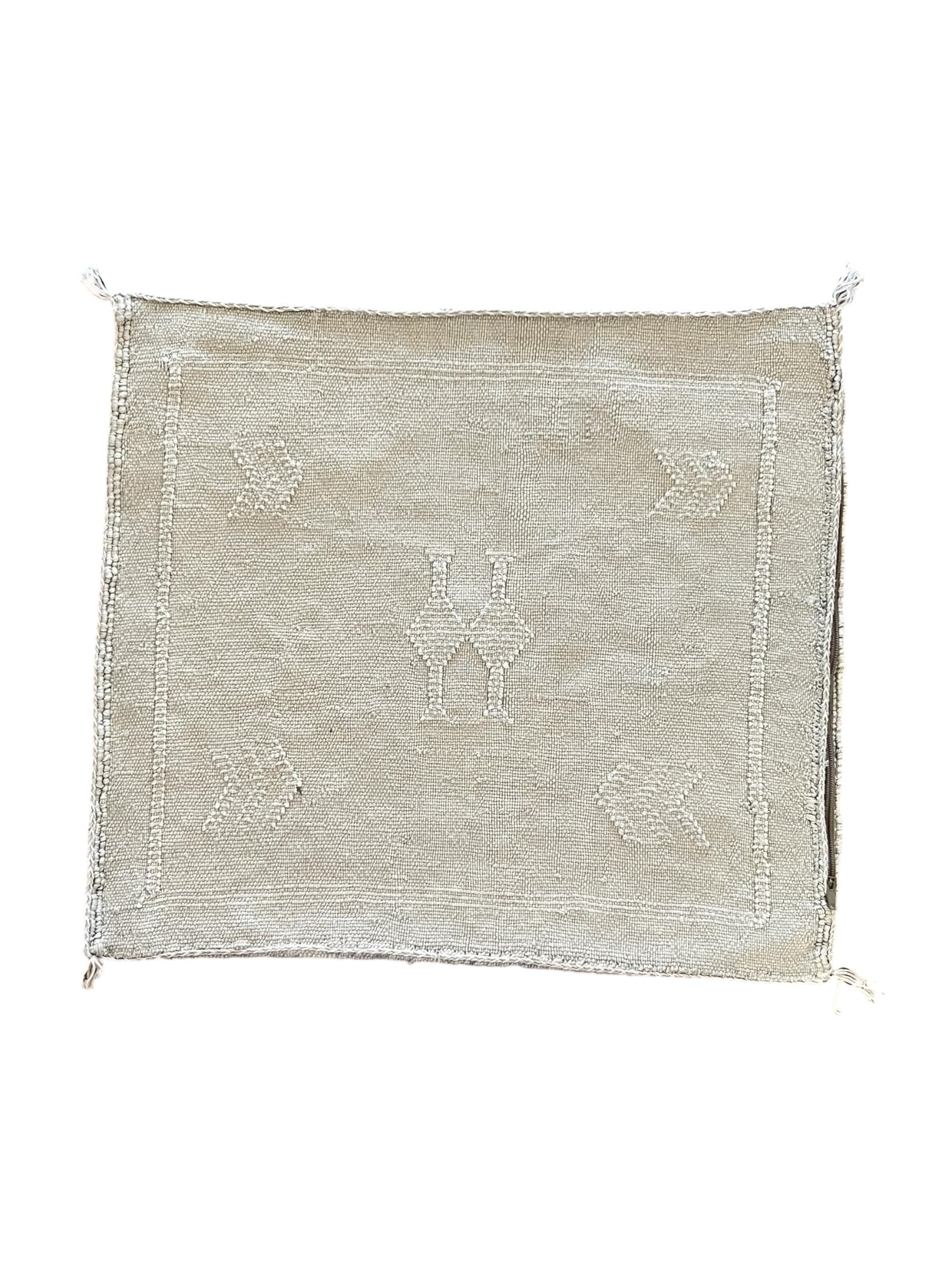 Moroccan Cactus Silk 50x50cm | Faded Stone