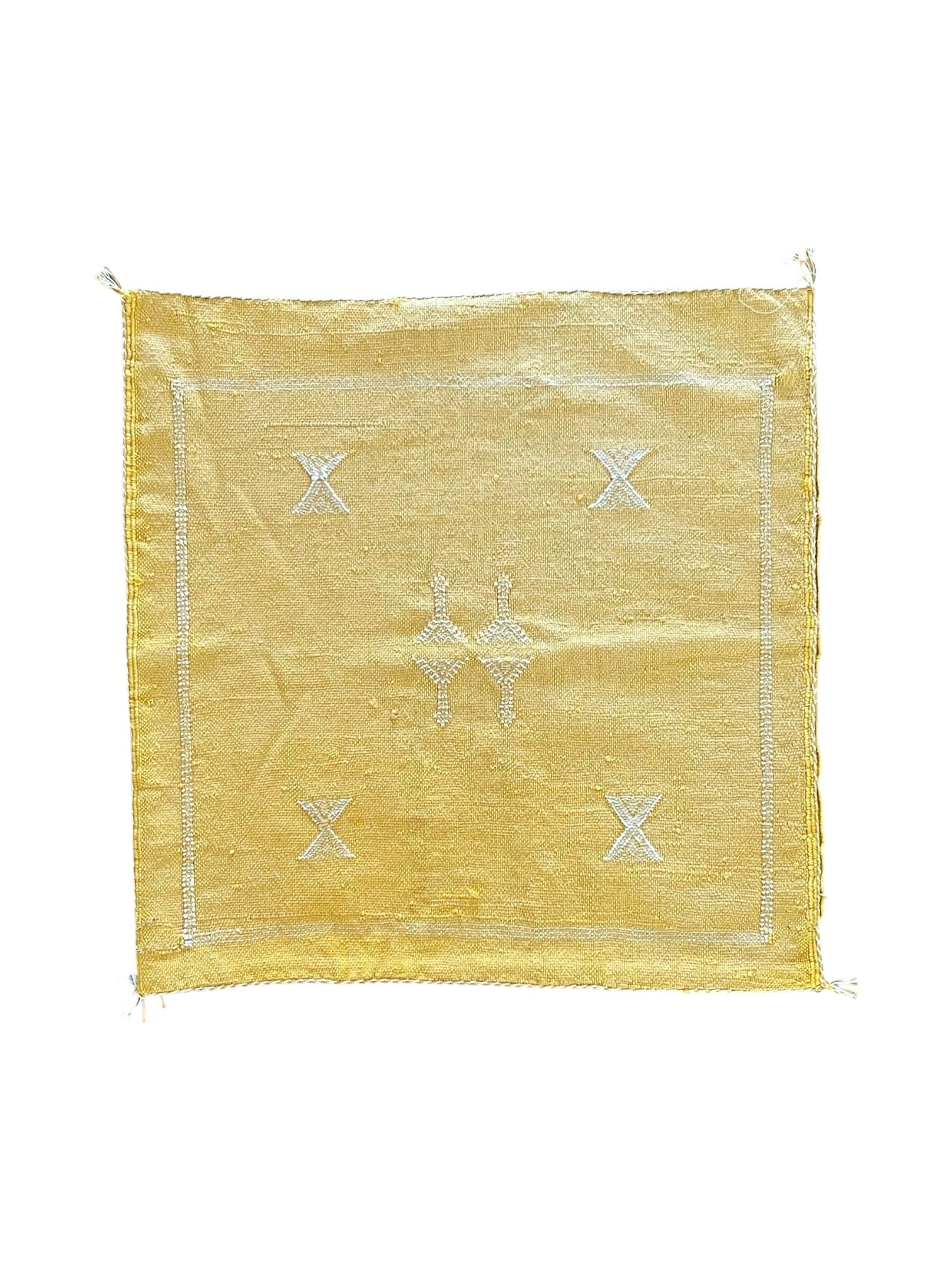 Moroccan Cactus Silk 50x50cm | Golden Saffron