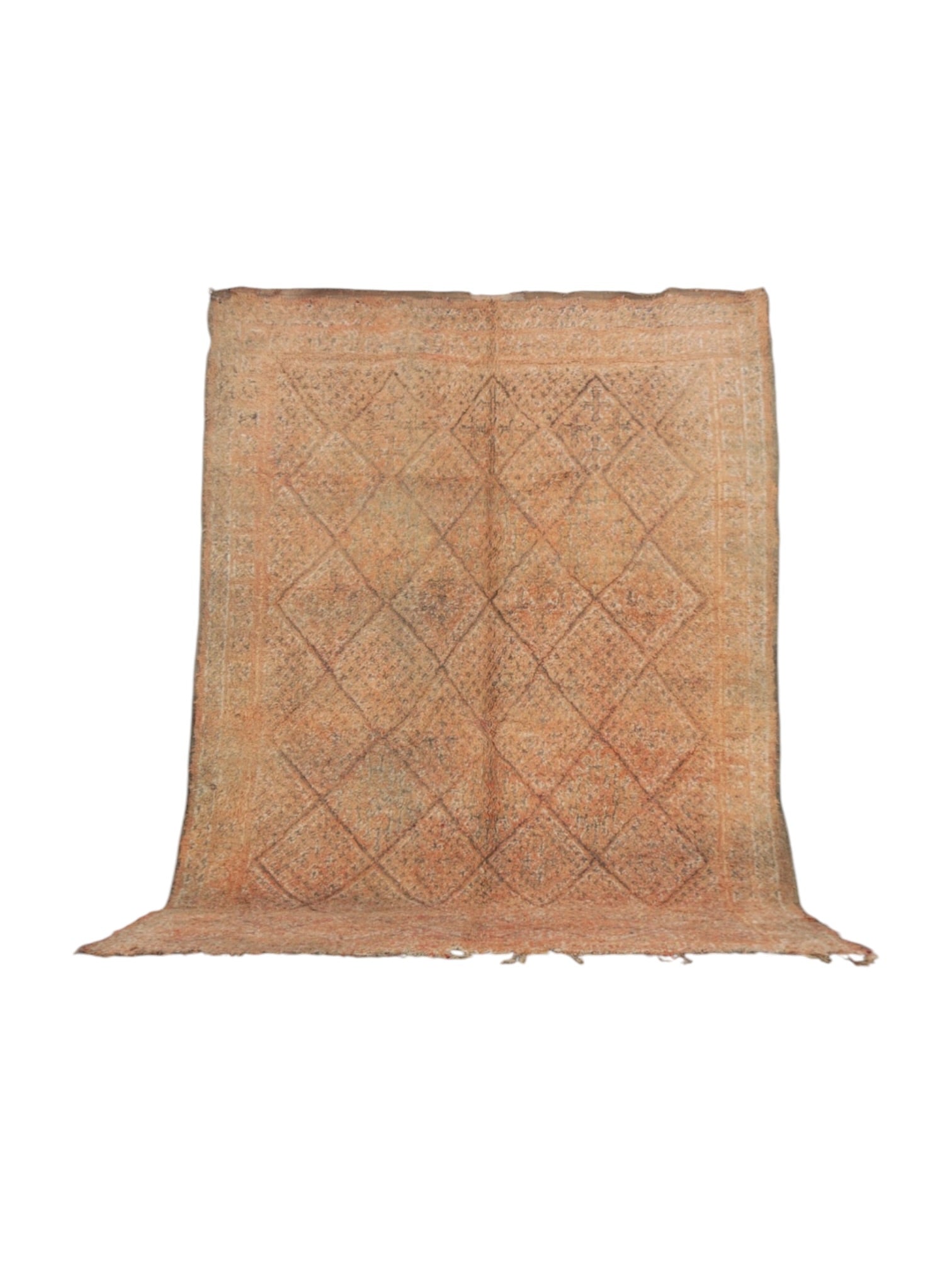Vintage Moroccan Rug | 296cm x 197cm - Peach Beni Mguild
