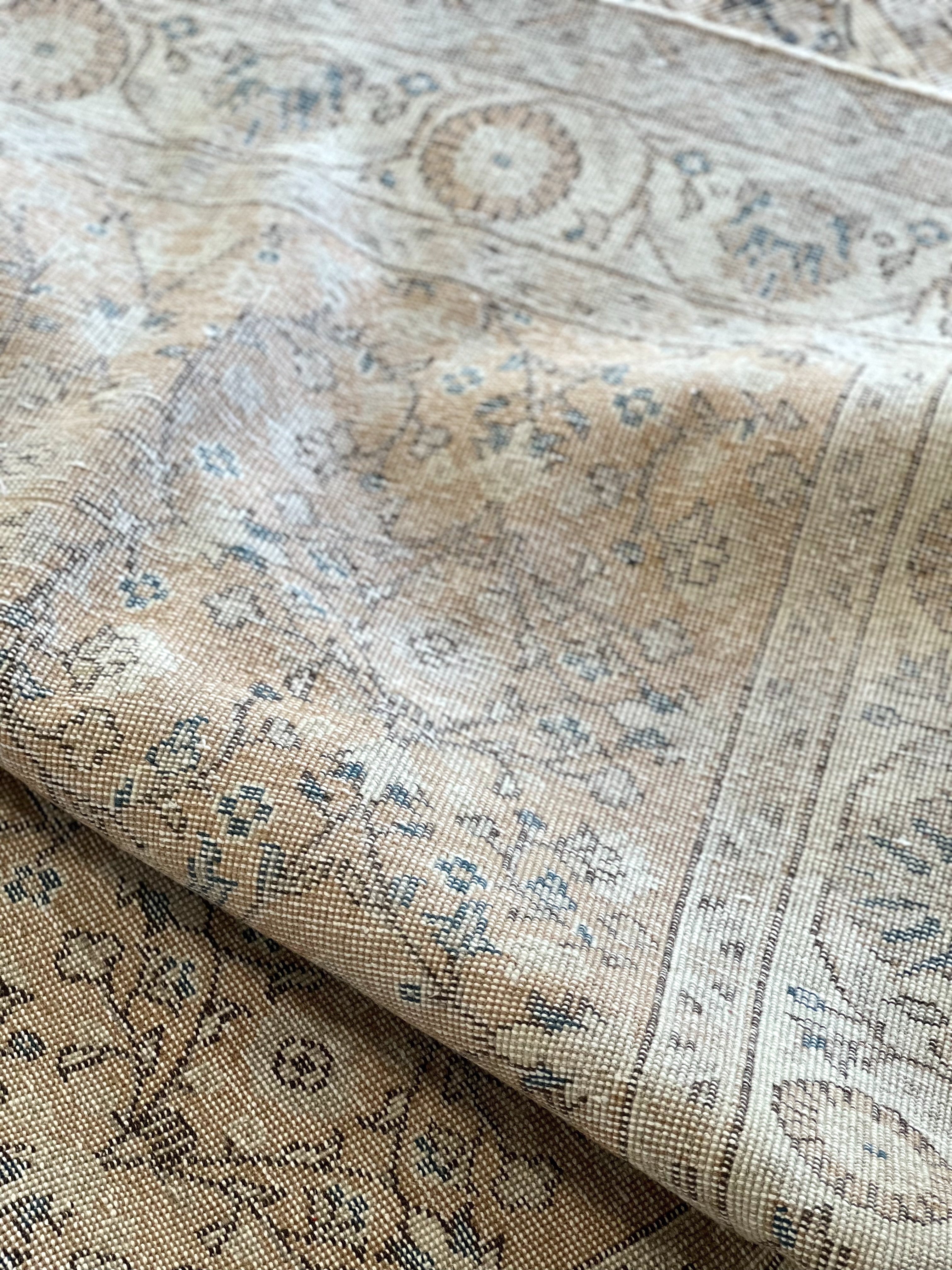 Rare Vintage Turkish Rug - Petal at Dusk Oushak (255cm x 160cm)