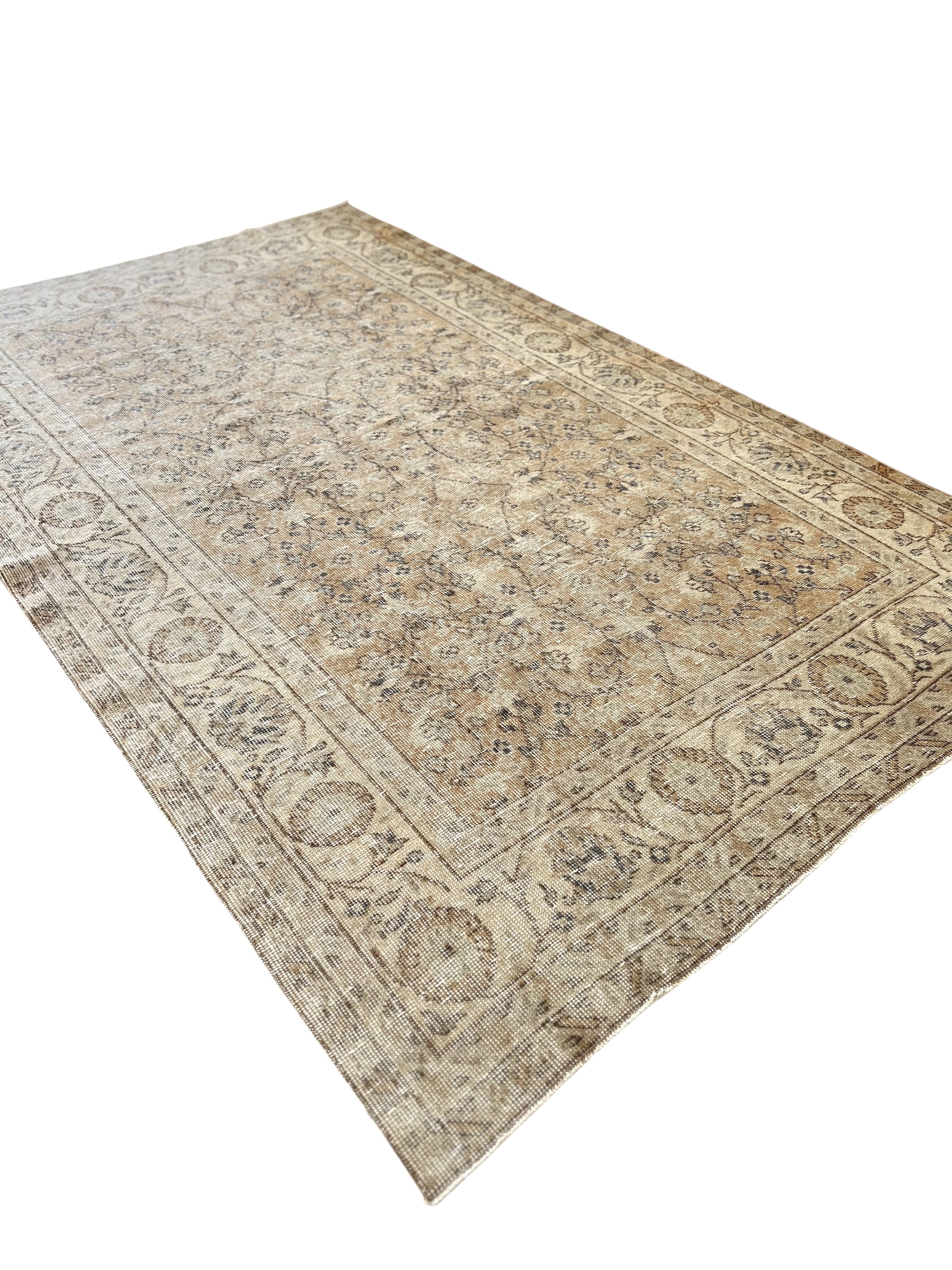 Rare Vintage Turkish Rug - Petal at Dusk Oushak (255cm x 160cm)