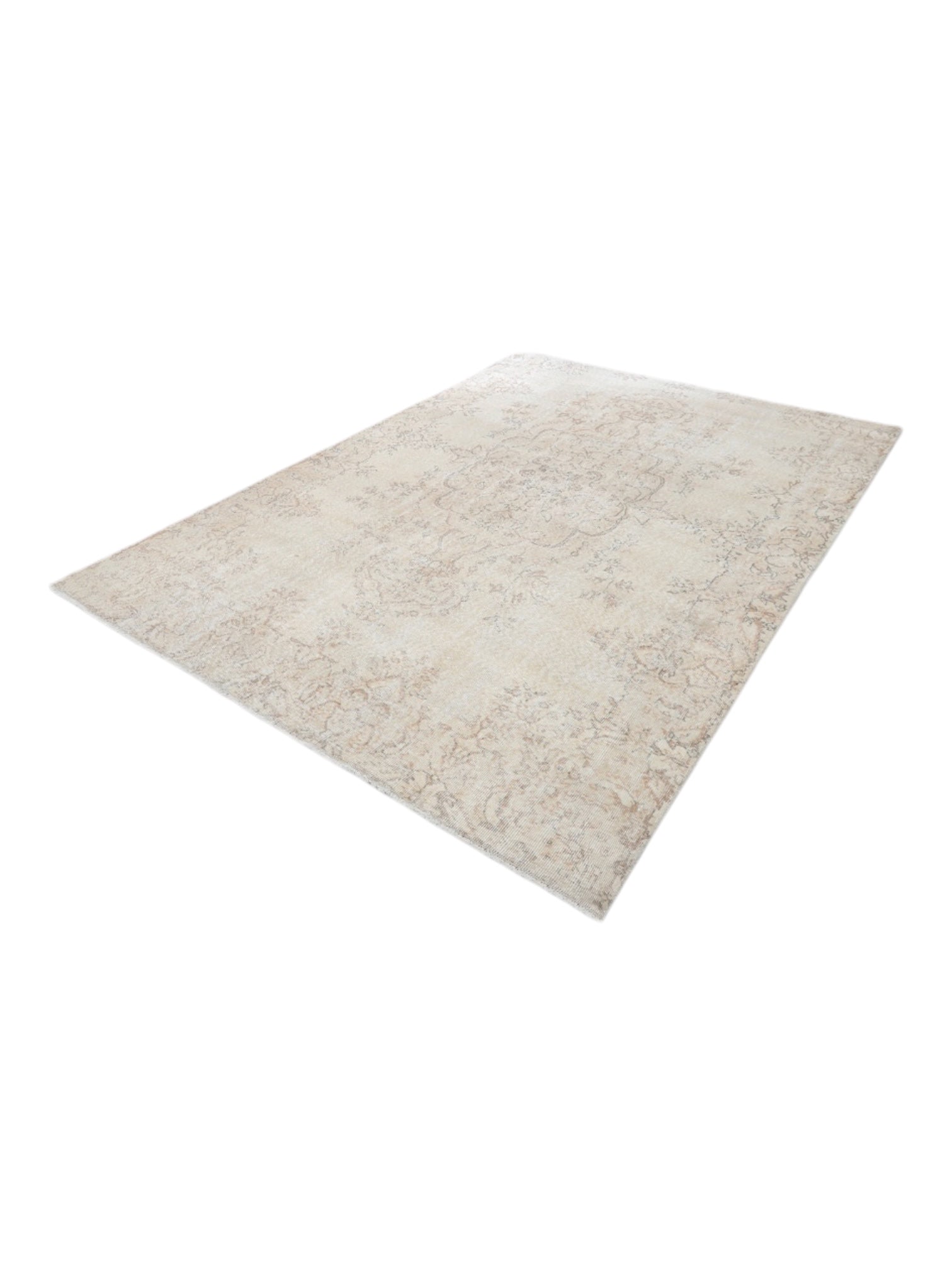 Rare Vintage Turkish Rug - Vanilla Veil Oushak (262cm x 201 cm)