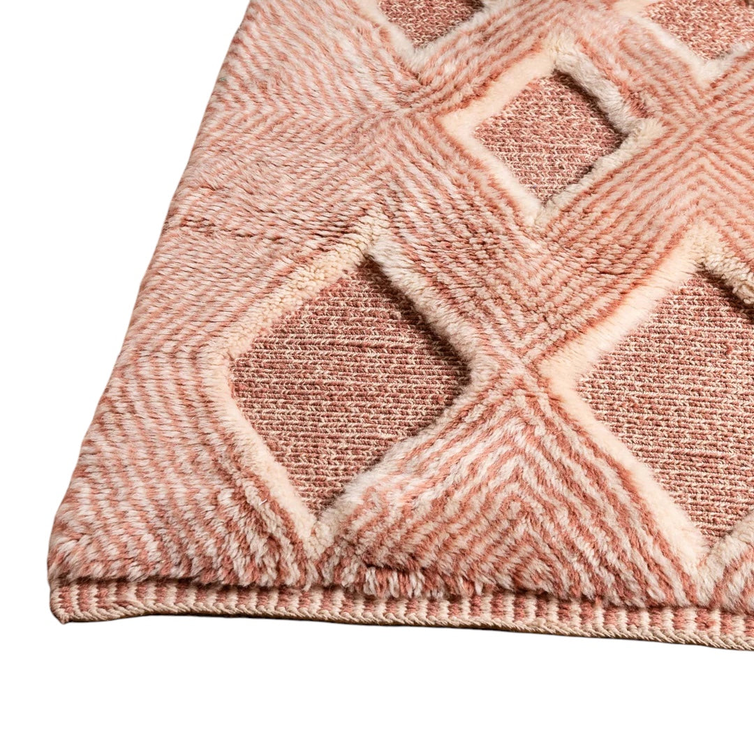 Contemporary Moroccan Runner | Valencia - Blushed Rose