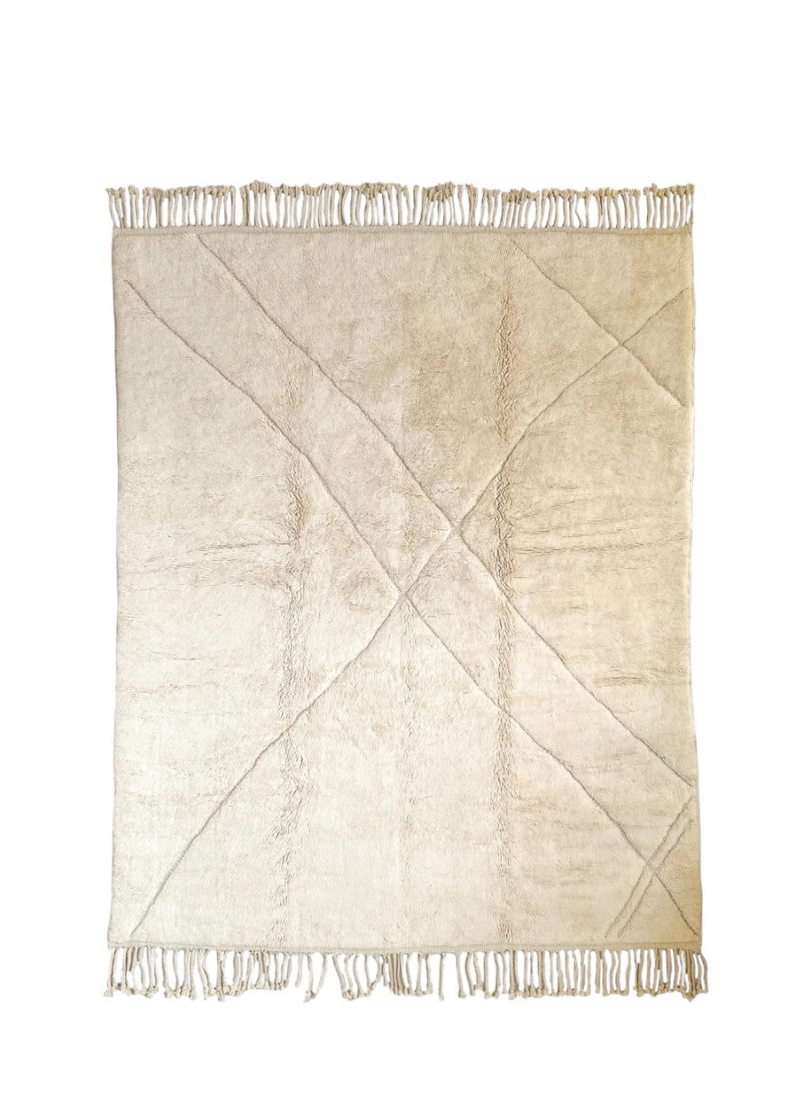 Contemporary Moroccan Rug | Linea Bianca - Ivory