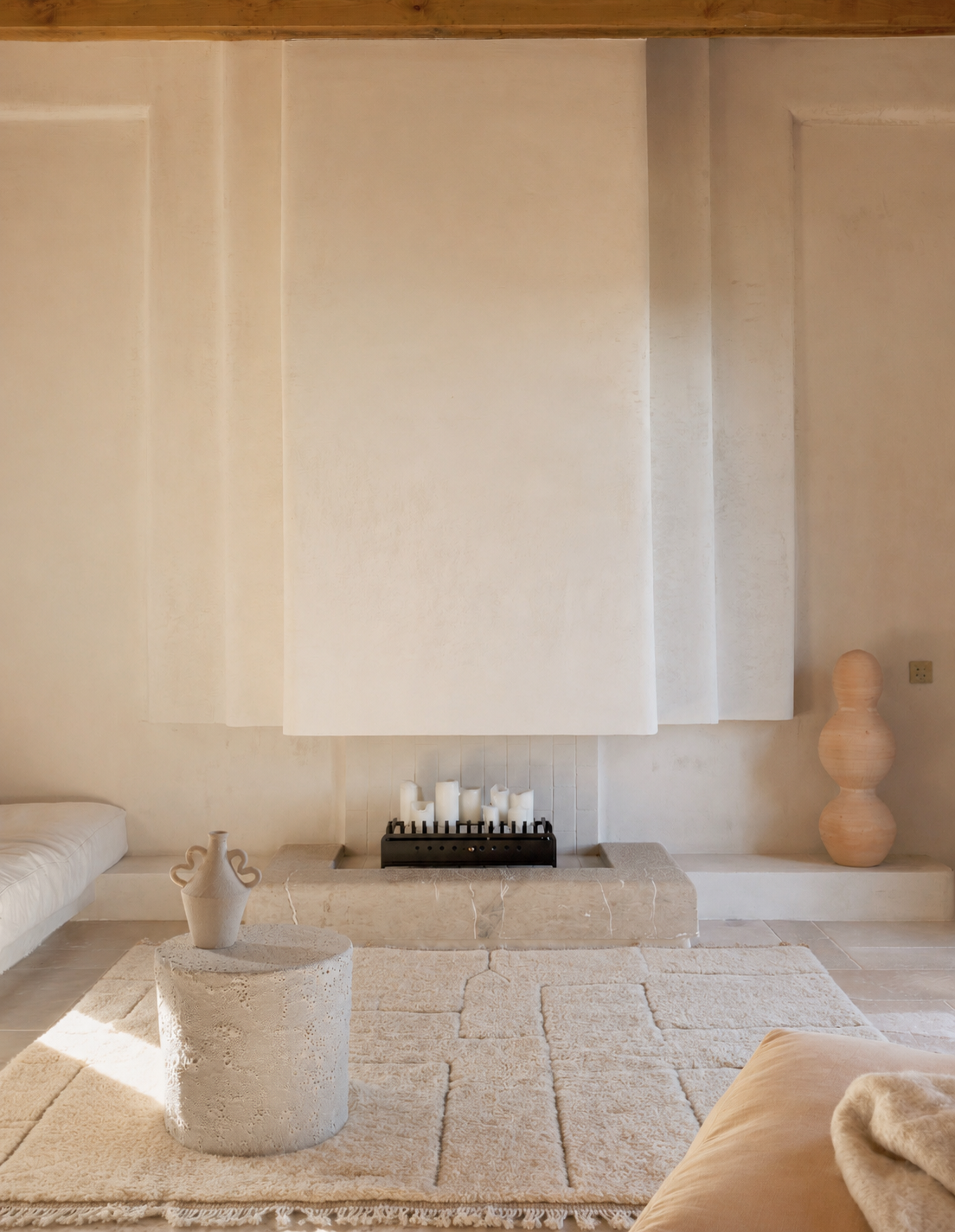 Casa Travertine | Moroccan Beni Mrirt Rug | 382cm x 303cm | Ready Now