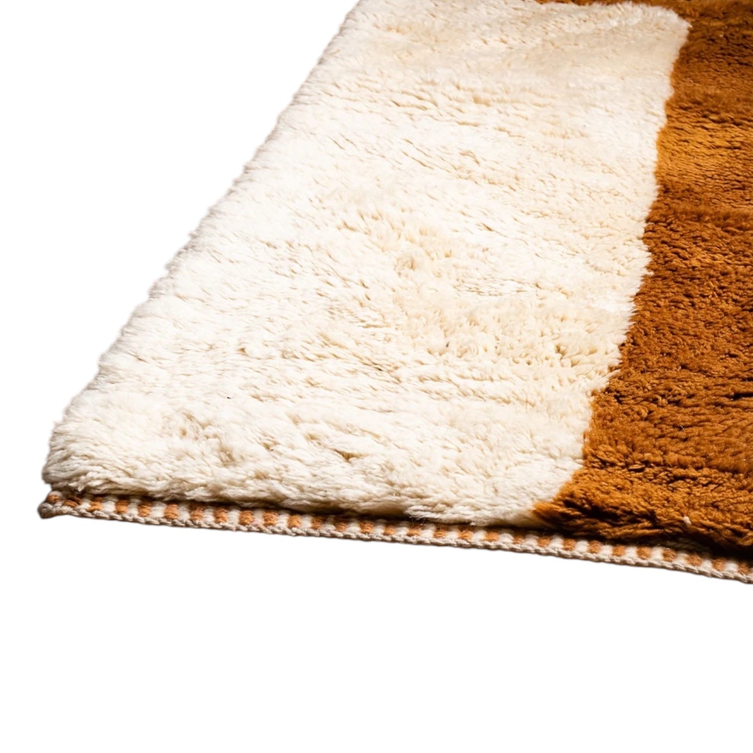 Contemporary Moroccan Runner | Sun Path - Terracotta Cream