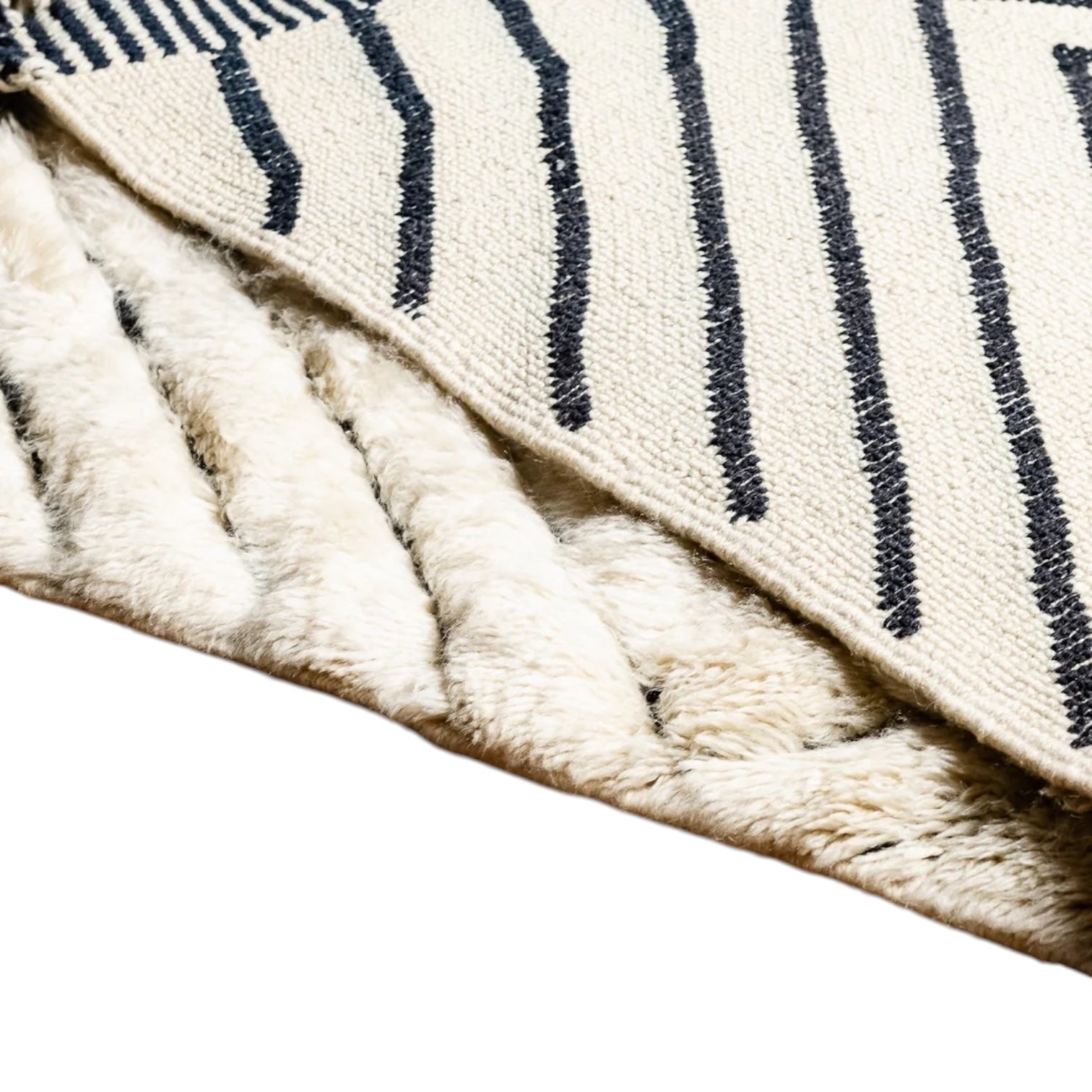 Contemporary Moroccan Runner | Riviera Diamond - Nior Ivory