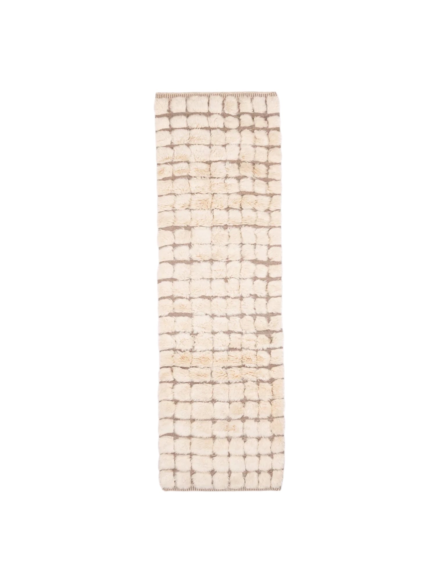 Contemporary Moroccan Runner | Capri - Ivory Beige