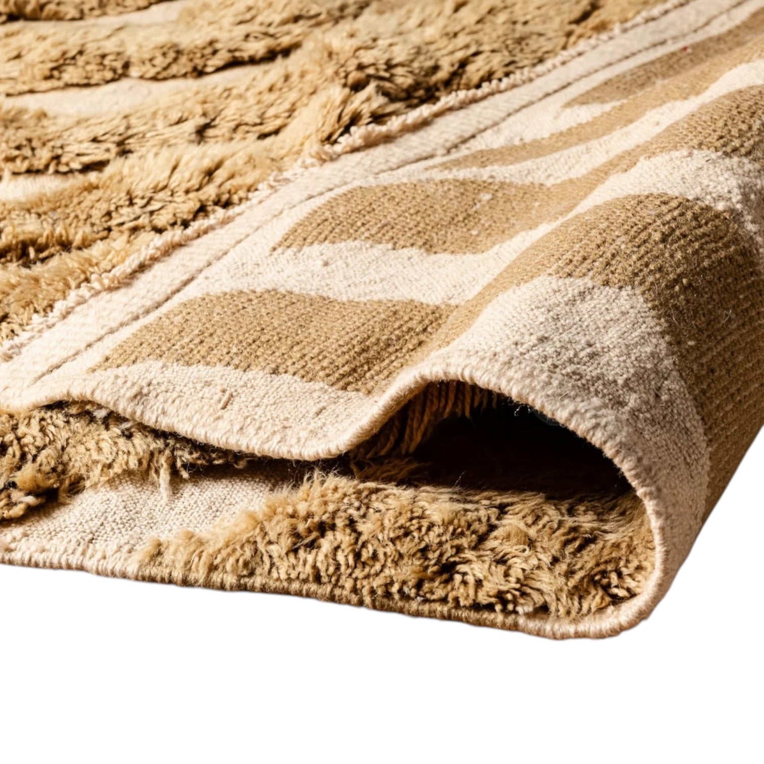 Contemporary Moroccan Rug | Soleia - Golden Earth
