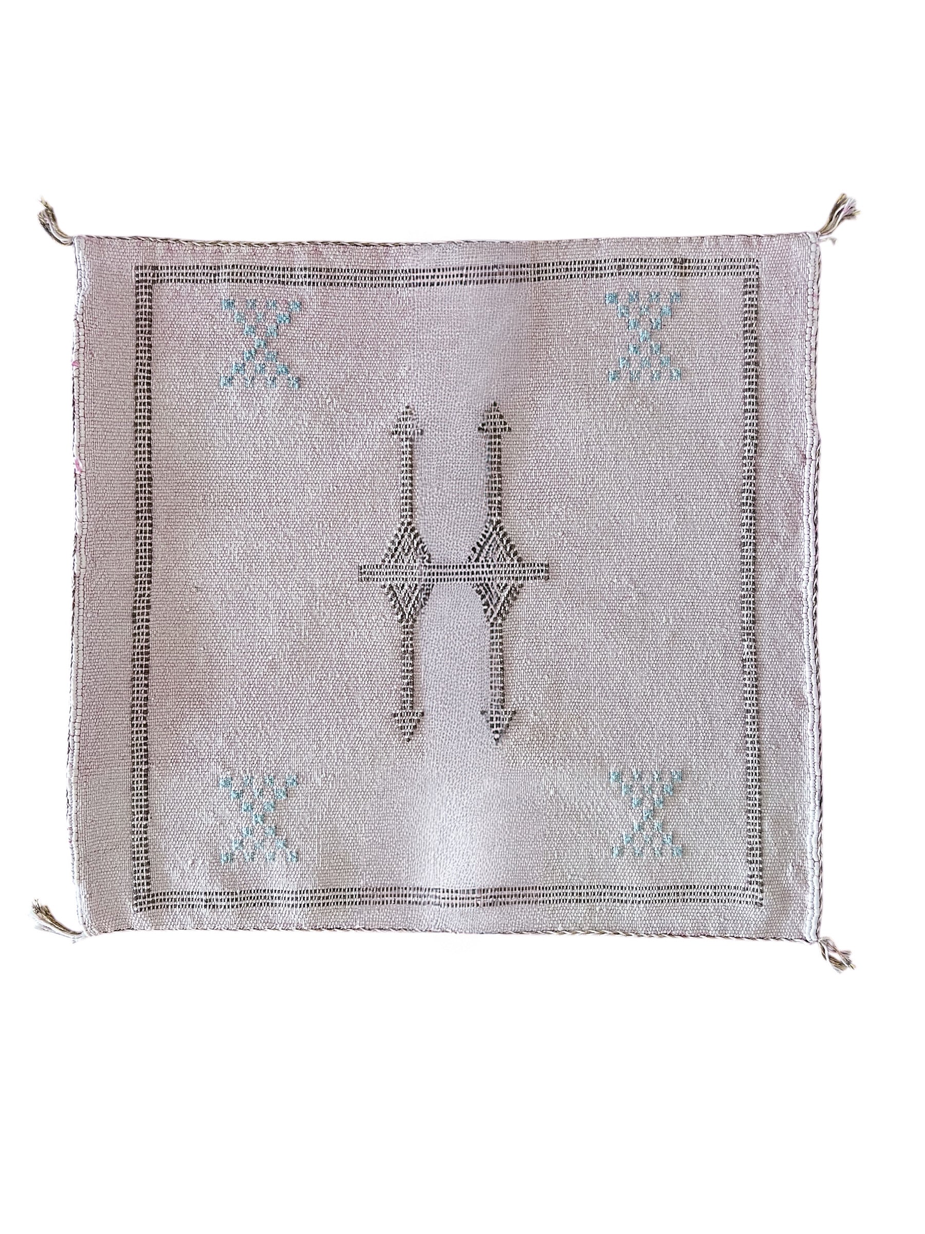 Moroccan Cactus Silk Cushion 50x50cm | Pink