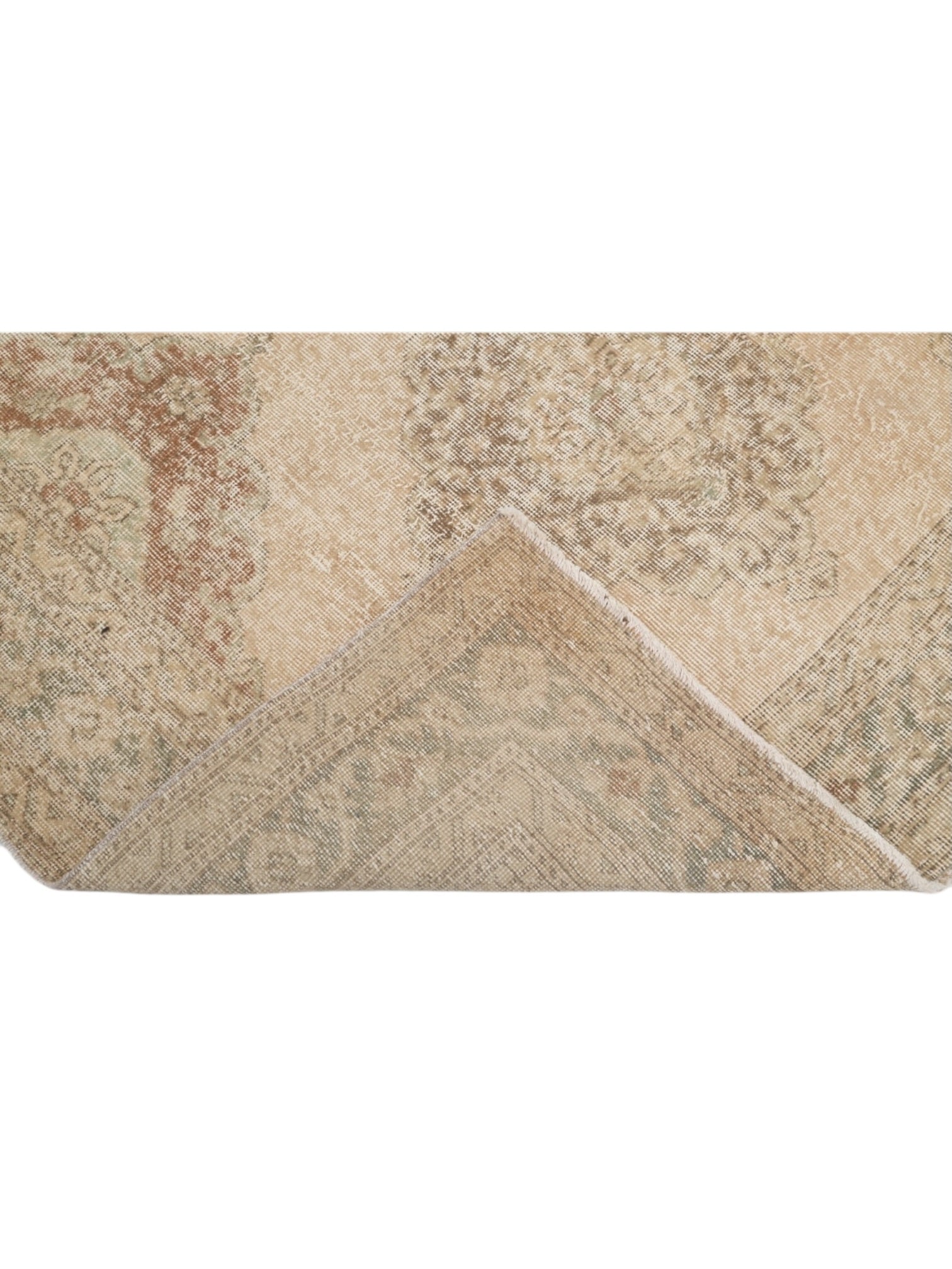 Rare Vintage Turkish Rug - Oushak Runner (374cm x 144cm)