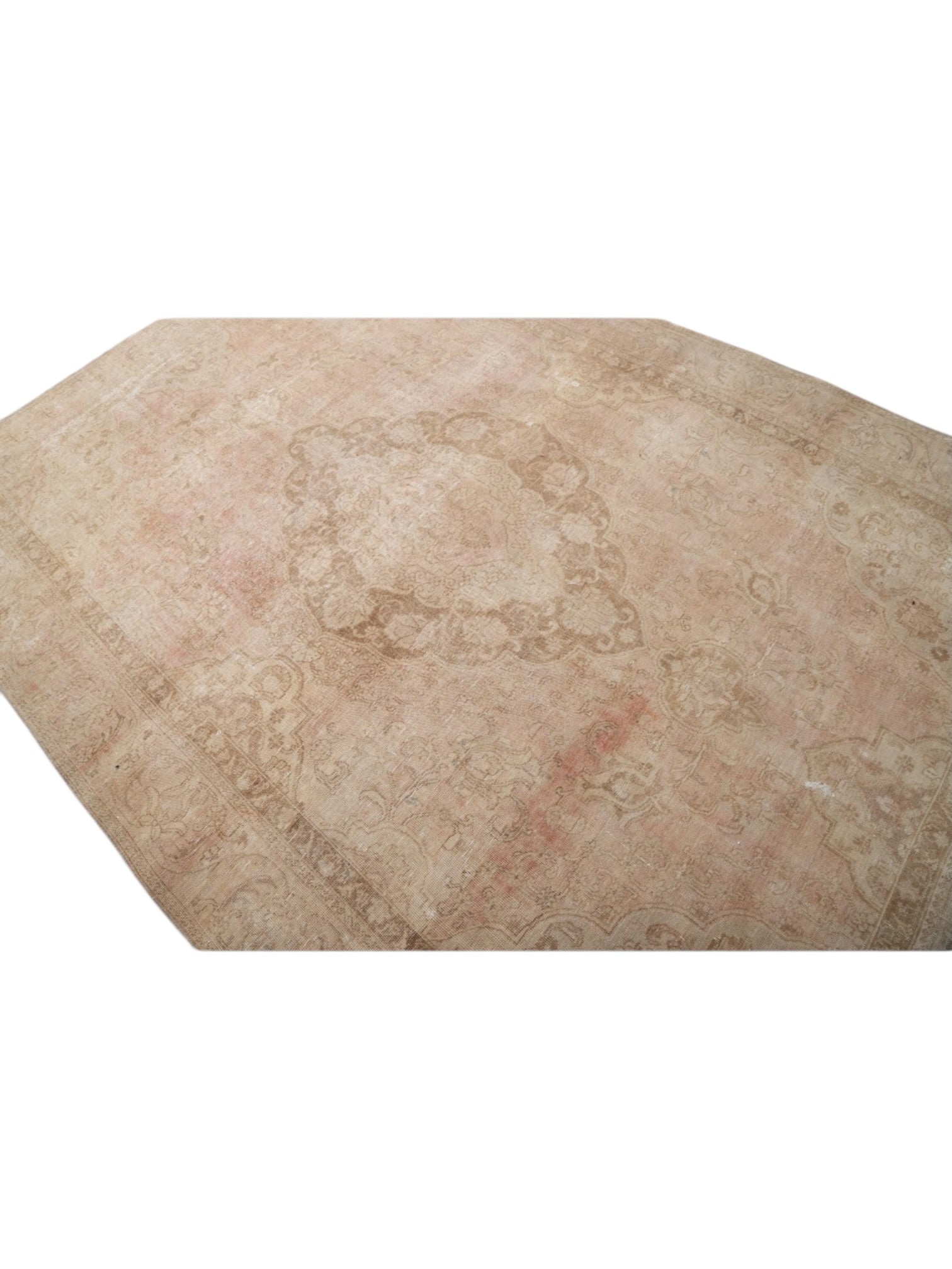 Rare Vintage Turkish Rug - Rose Dust Oushak (317cm x 213cm)