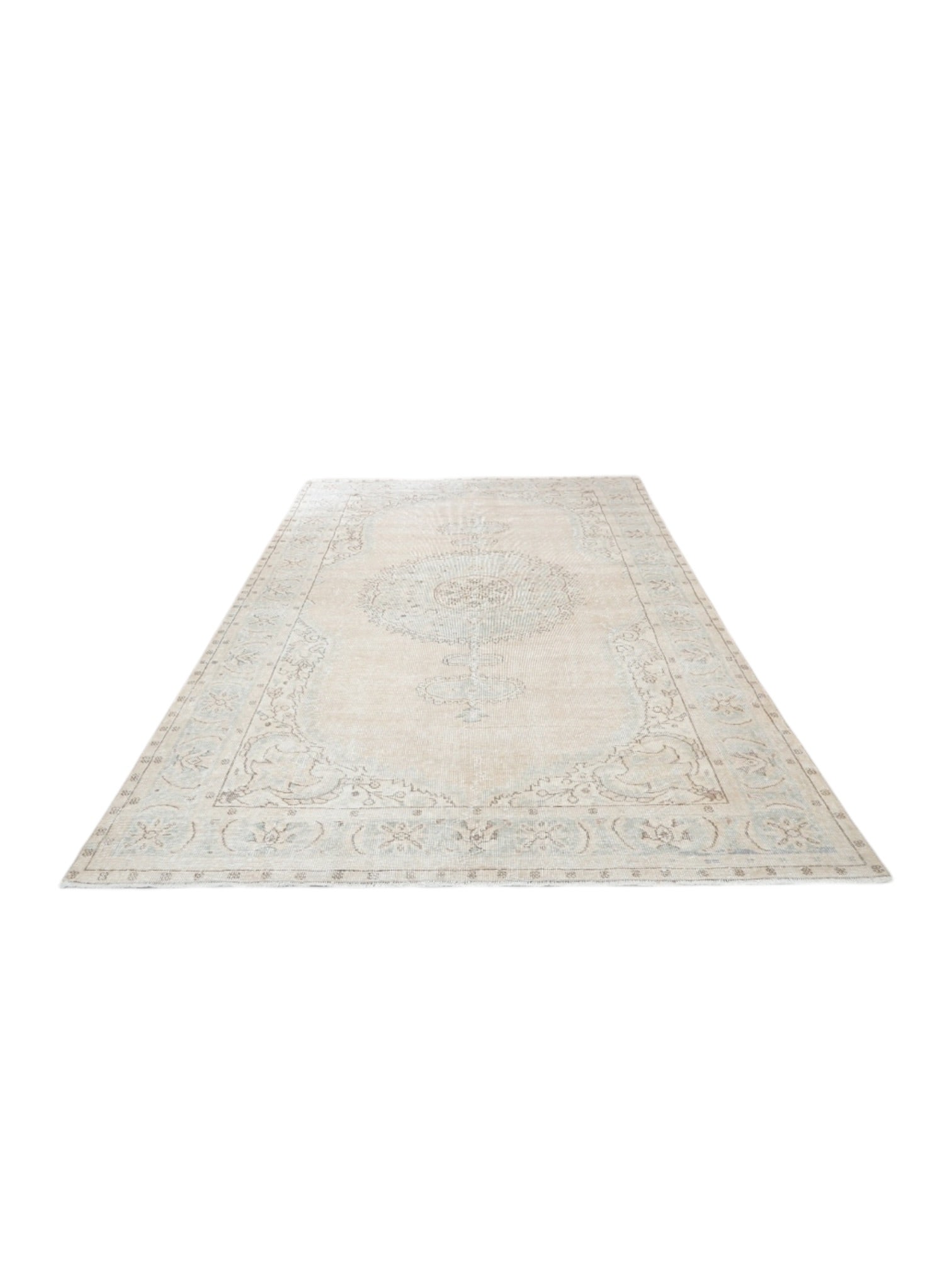 Rare Vintage Turkish Rug - Vanilla Sand Oushak (310cm x 203cm)