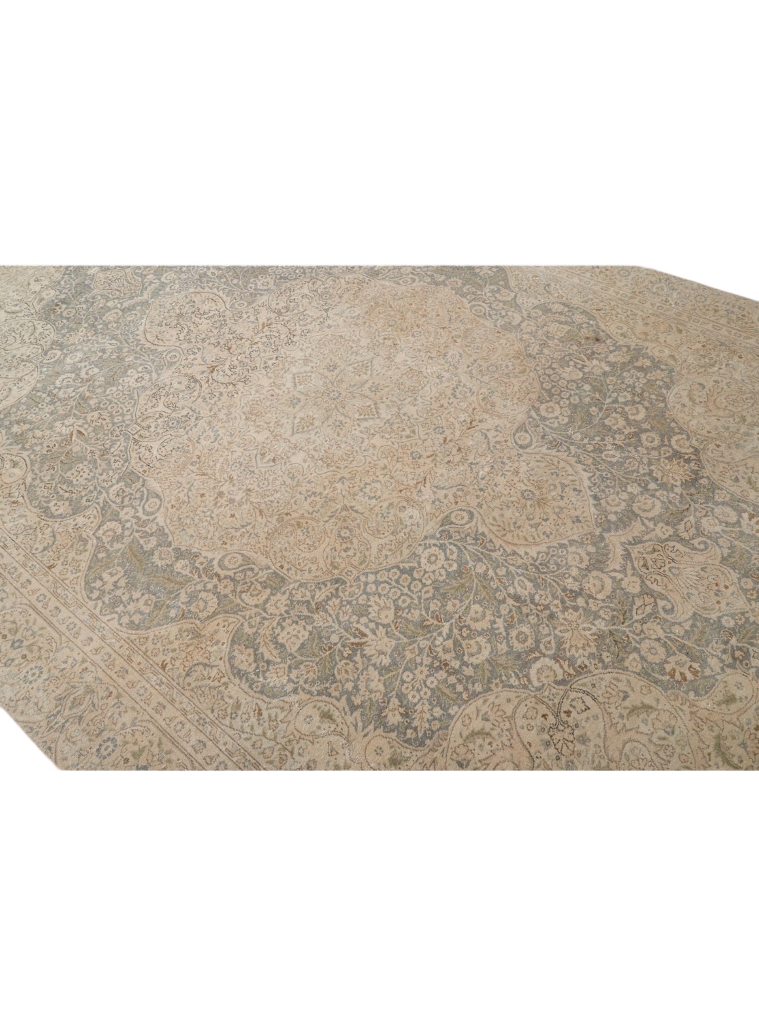 Rare Vintage Turkish Rug - Enchanted Bloom Oushak (352 cm x 237 cm)