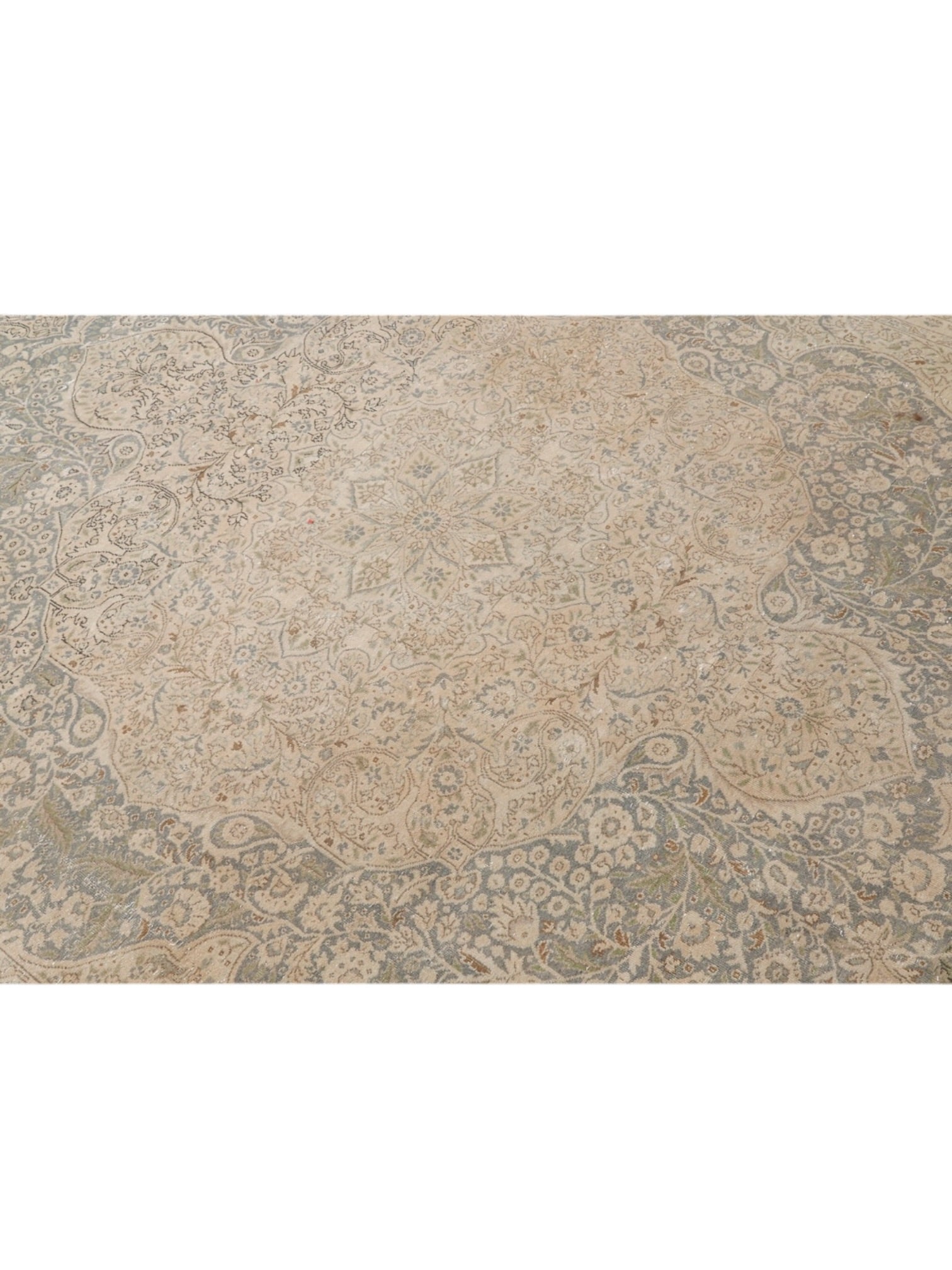 Vintage Turkish Rug - Enchanted Bloom Oushak (352 cm x 237 cm)
