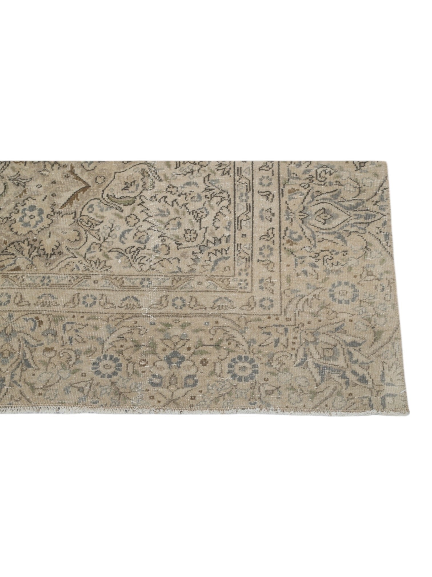 Vintage Turkish Rug - Enchanted Bloom Oushak (352 cm x 237 cm)
