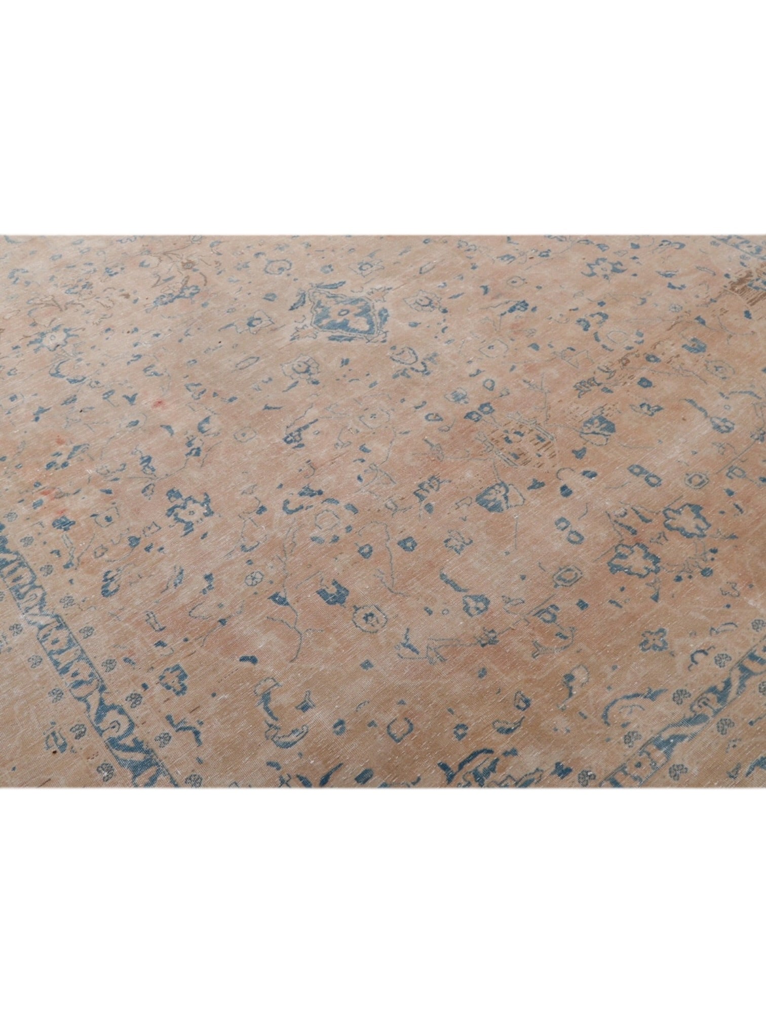 Rare Vintage Turkish Rug - Powder Blue Petal Oushak (340cm x 290cm)