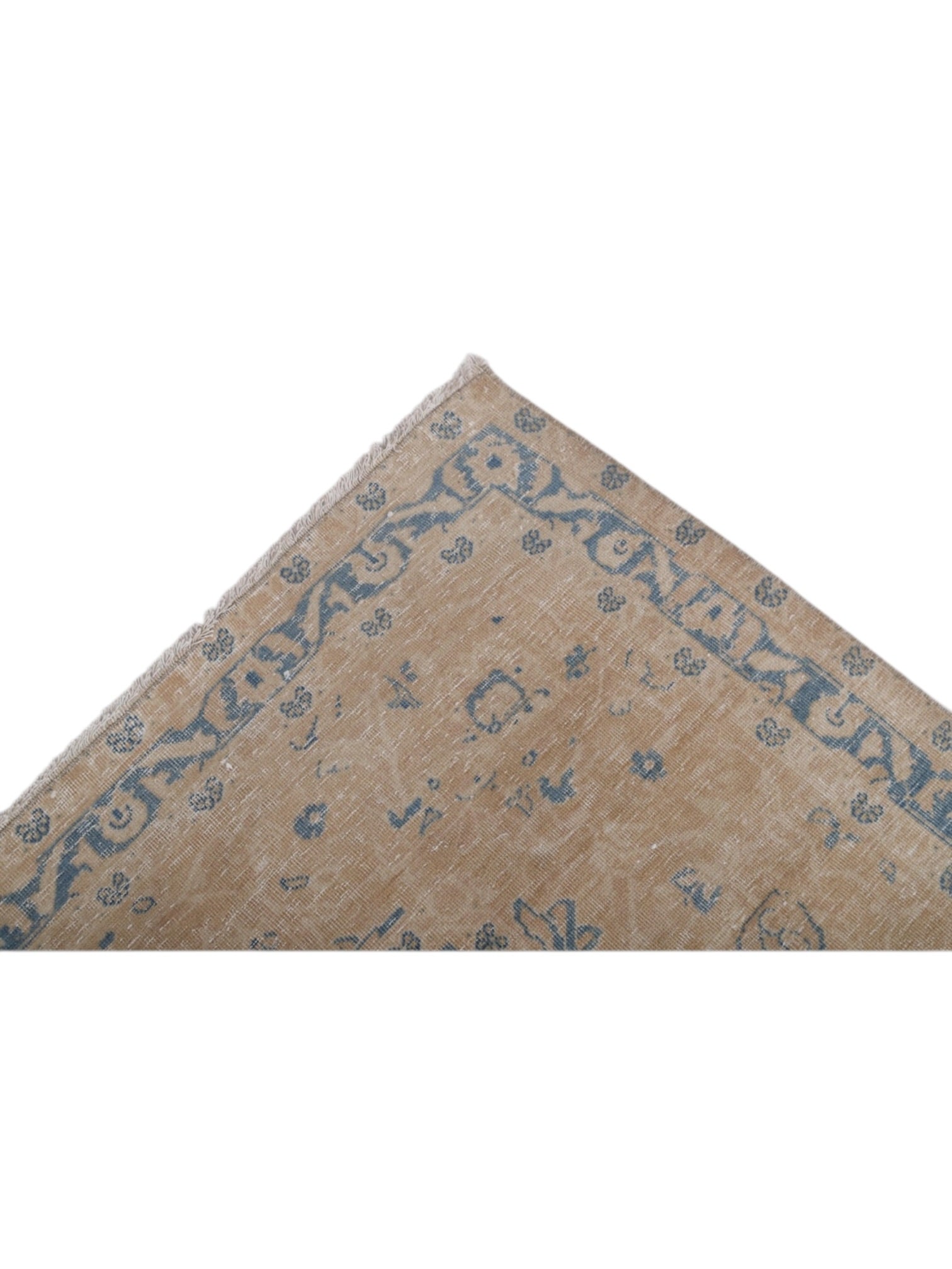 Rare Vintage Turkish Rug - Powder Blue Petal Oushak (340cm x 290cm)